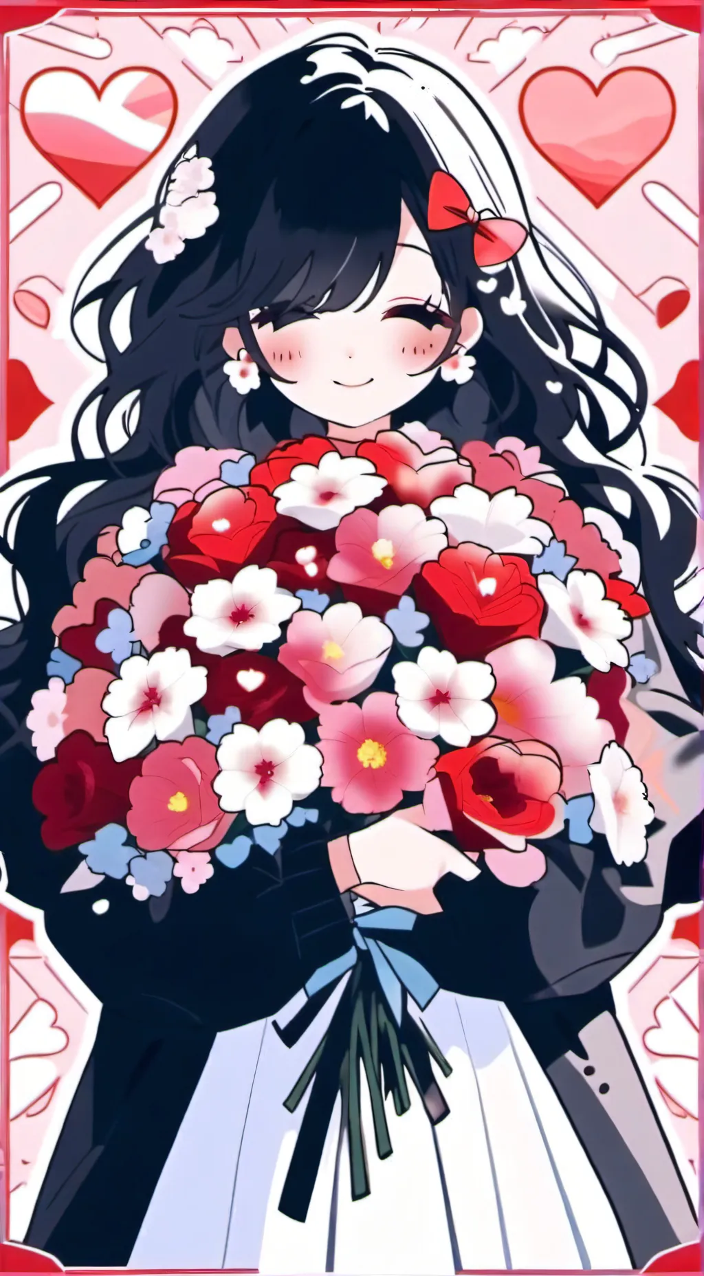 ai character: Valentines Day background