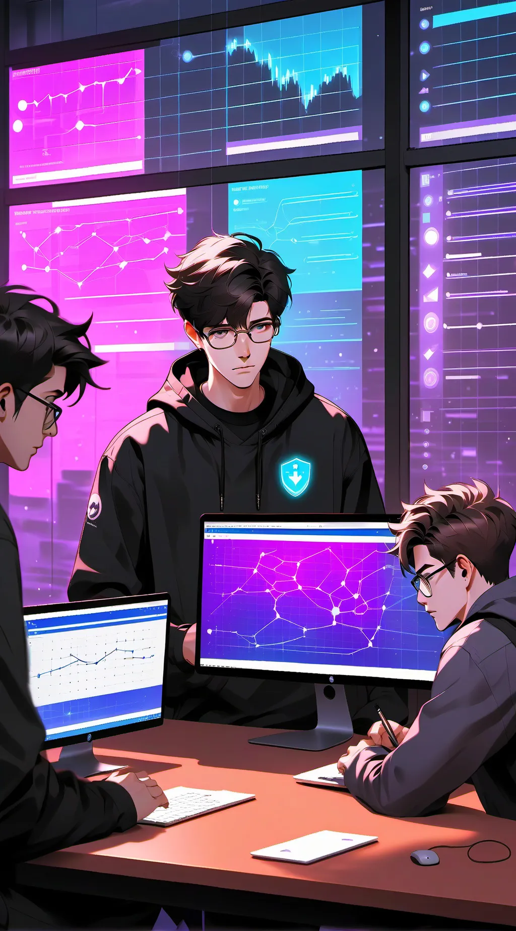 ai character: The Guardian of Silicon Valley background