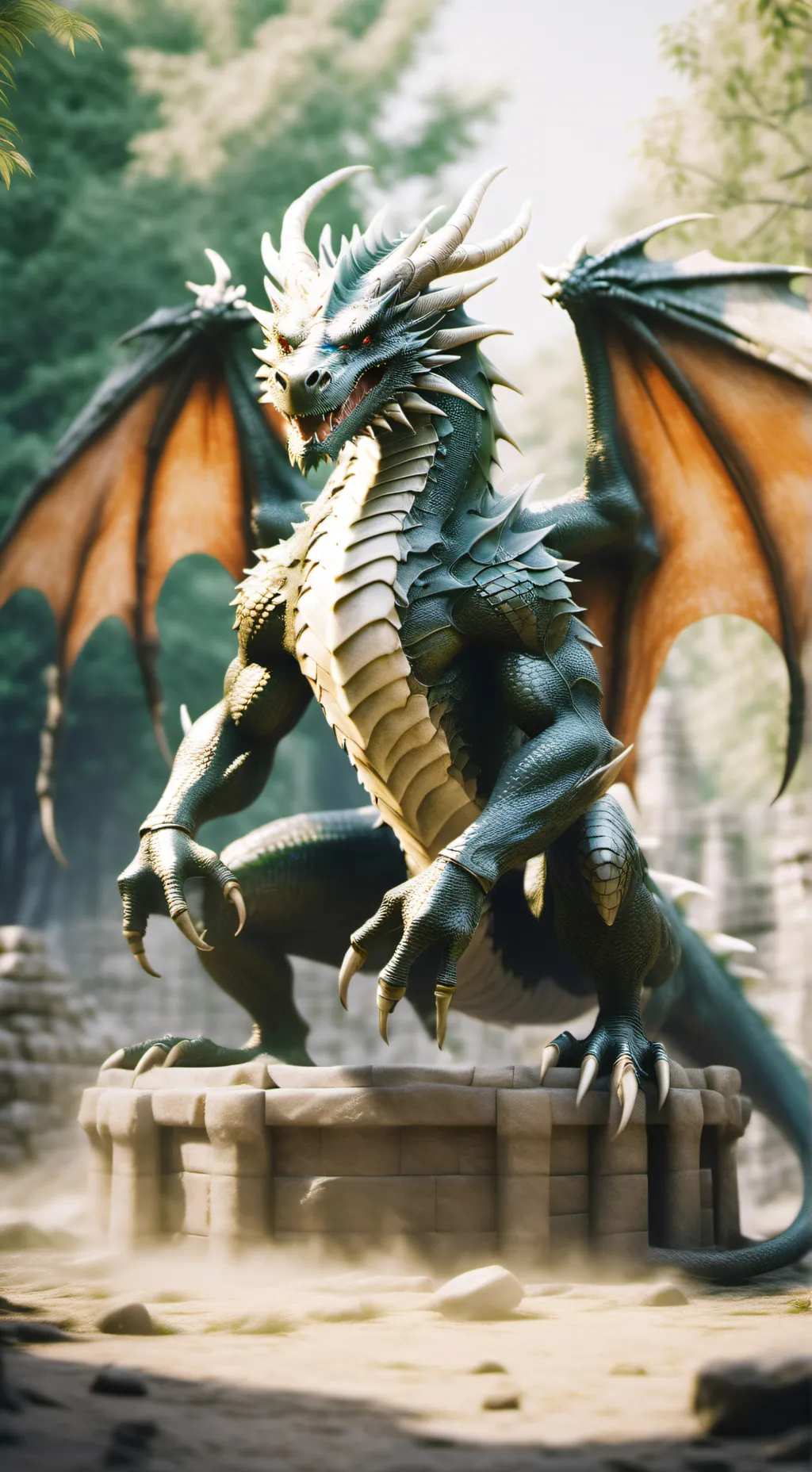 ai character: Dragon  background