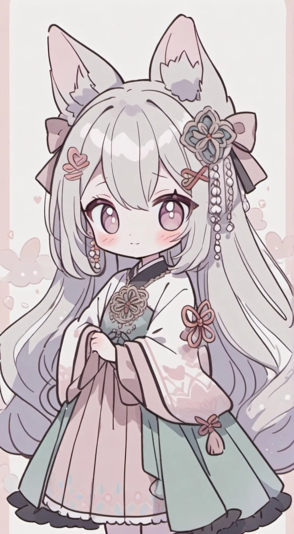 ai character: kitsune background