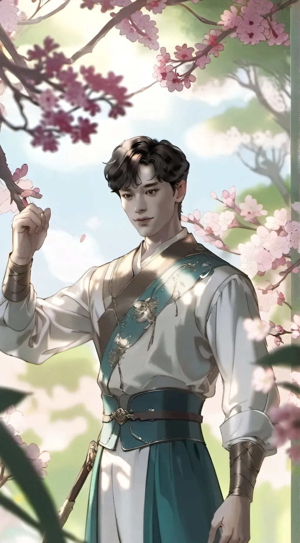 ai character: tomsheirorsomethig background