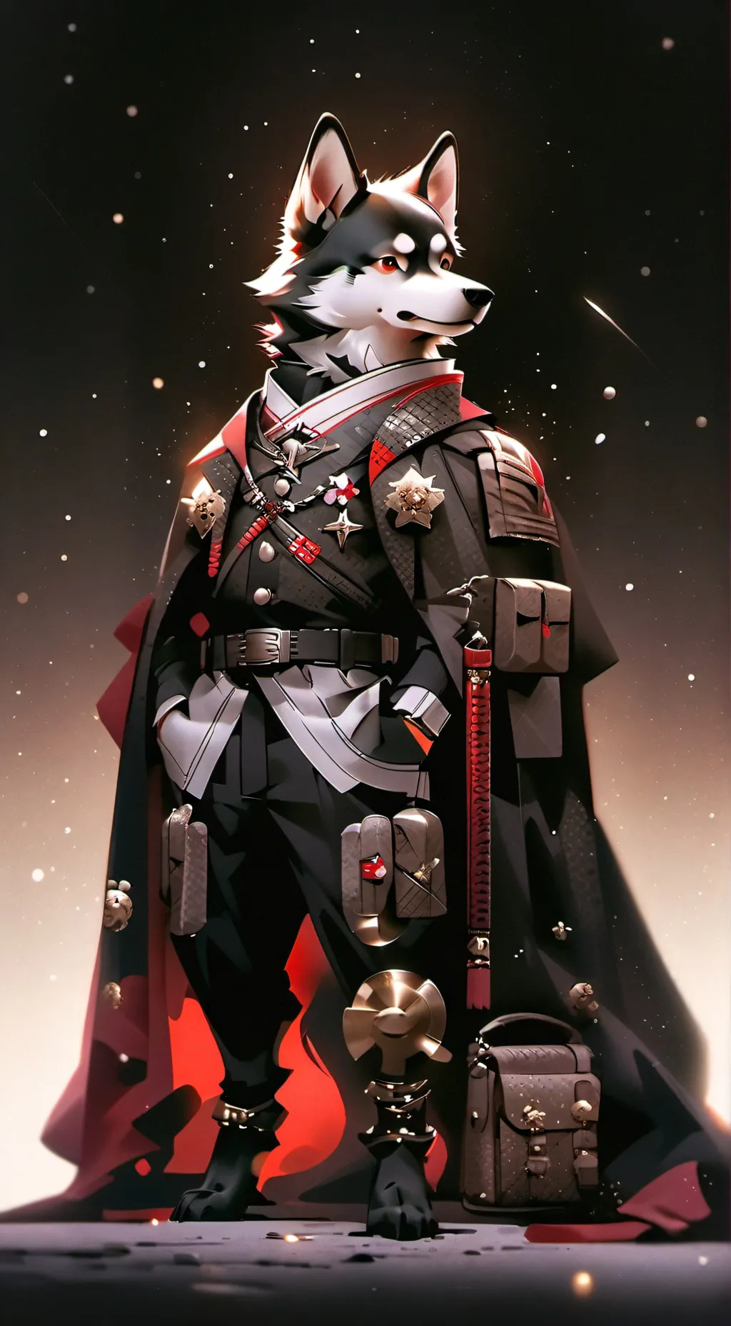 ai character: Soldier prissy  background