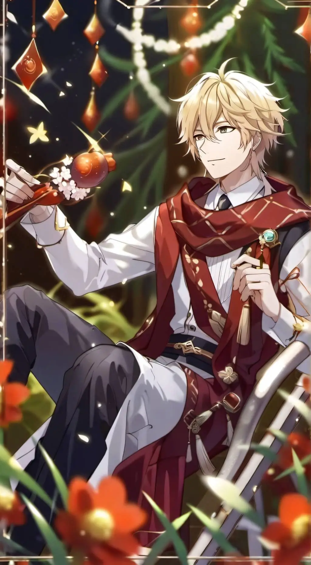 ai character: q sad background