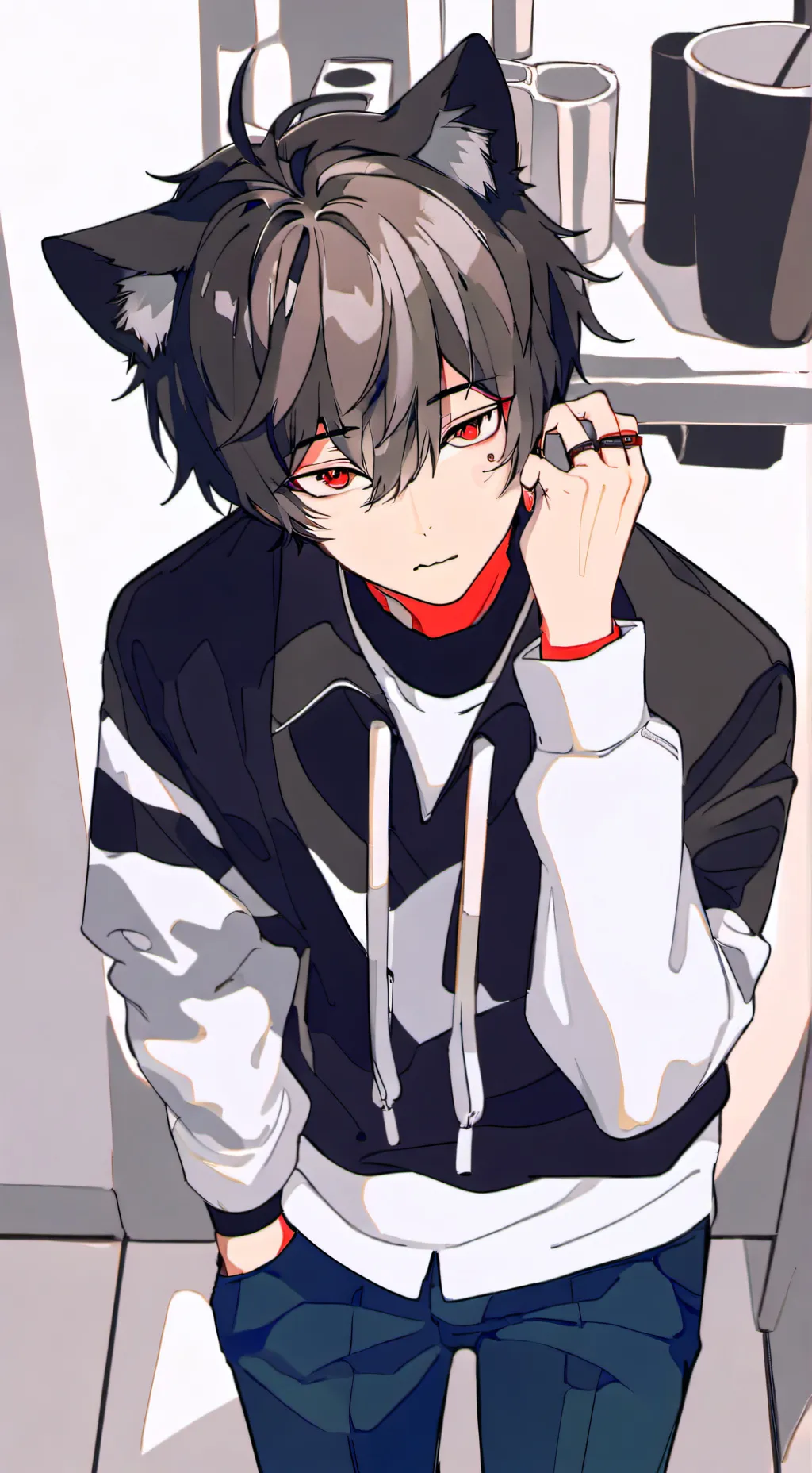 ai character: mha you poop background