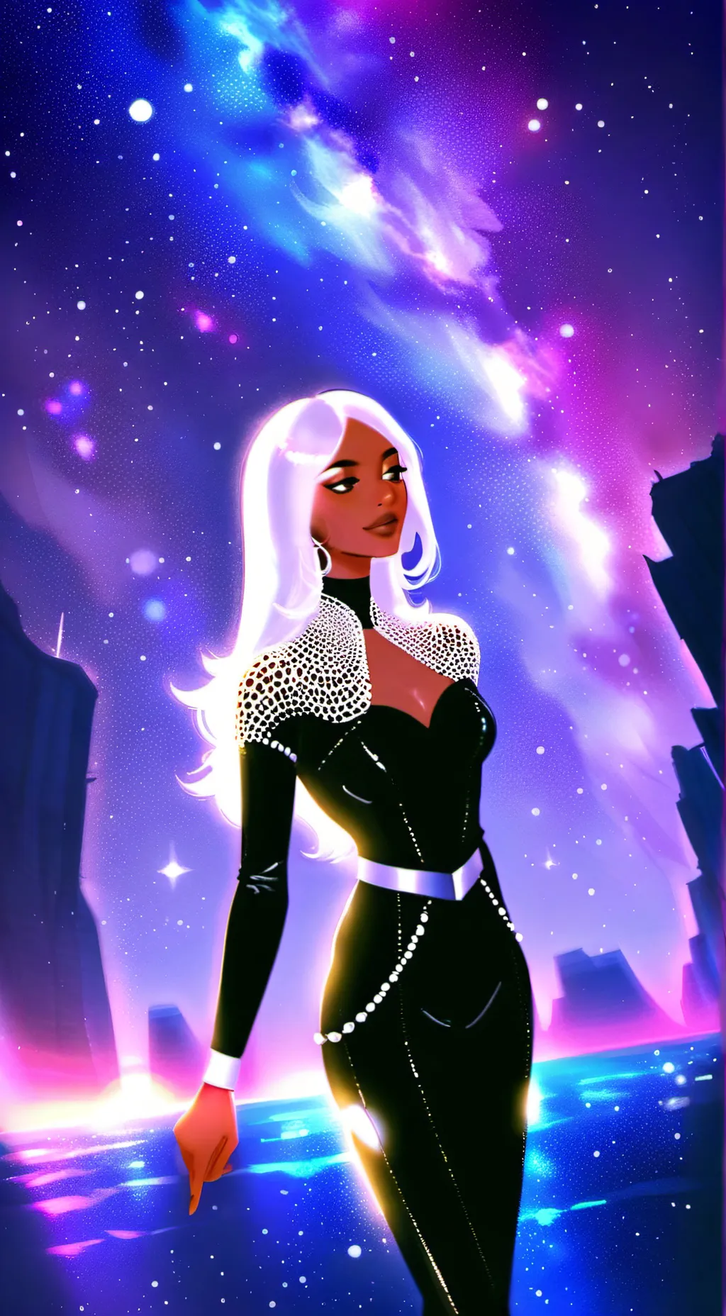 ai character: Lana moon background