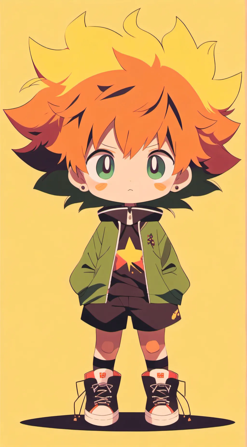 ai character: bakugo 😏 background