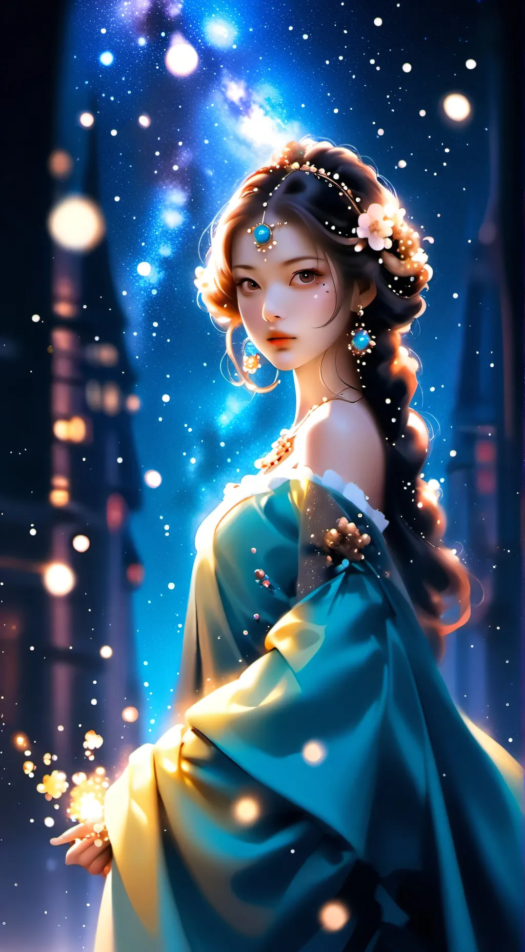 ai character: Gata enamorada background