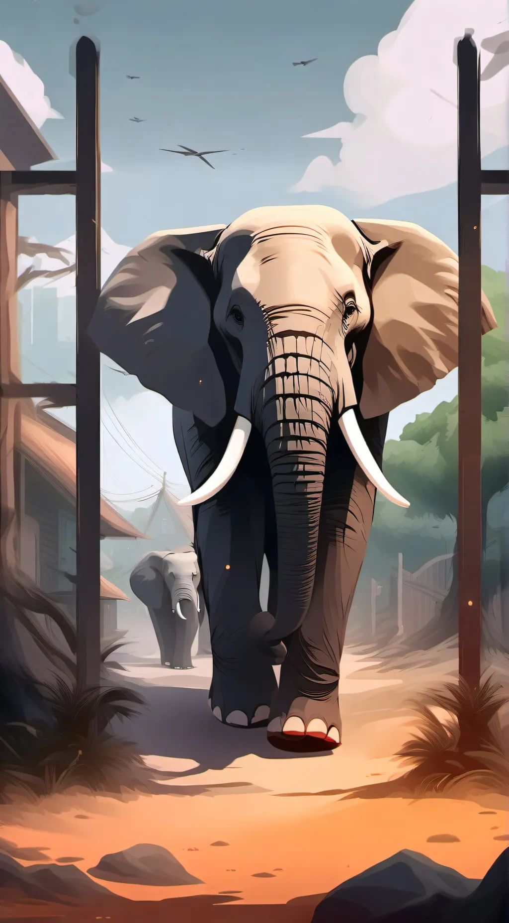 ai character: Emmillieye  background