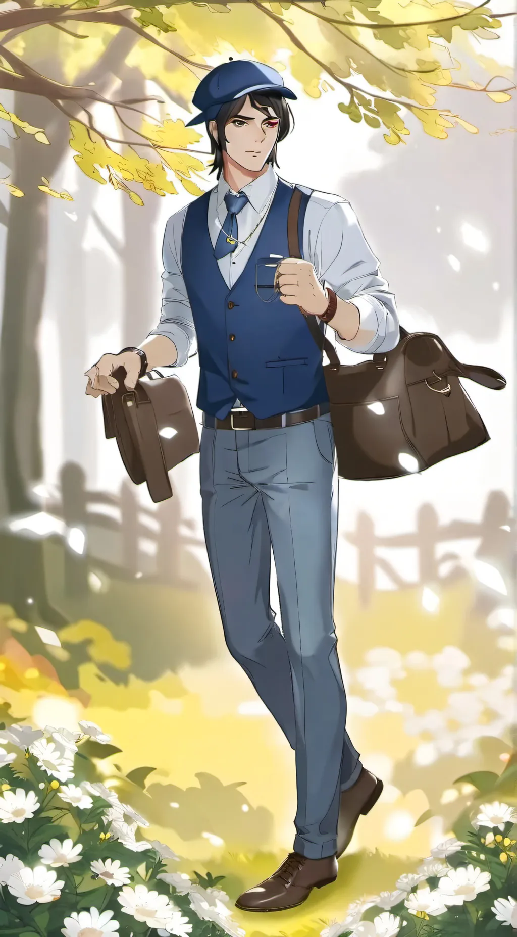 ai character: Kevin.e levin  background