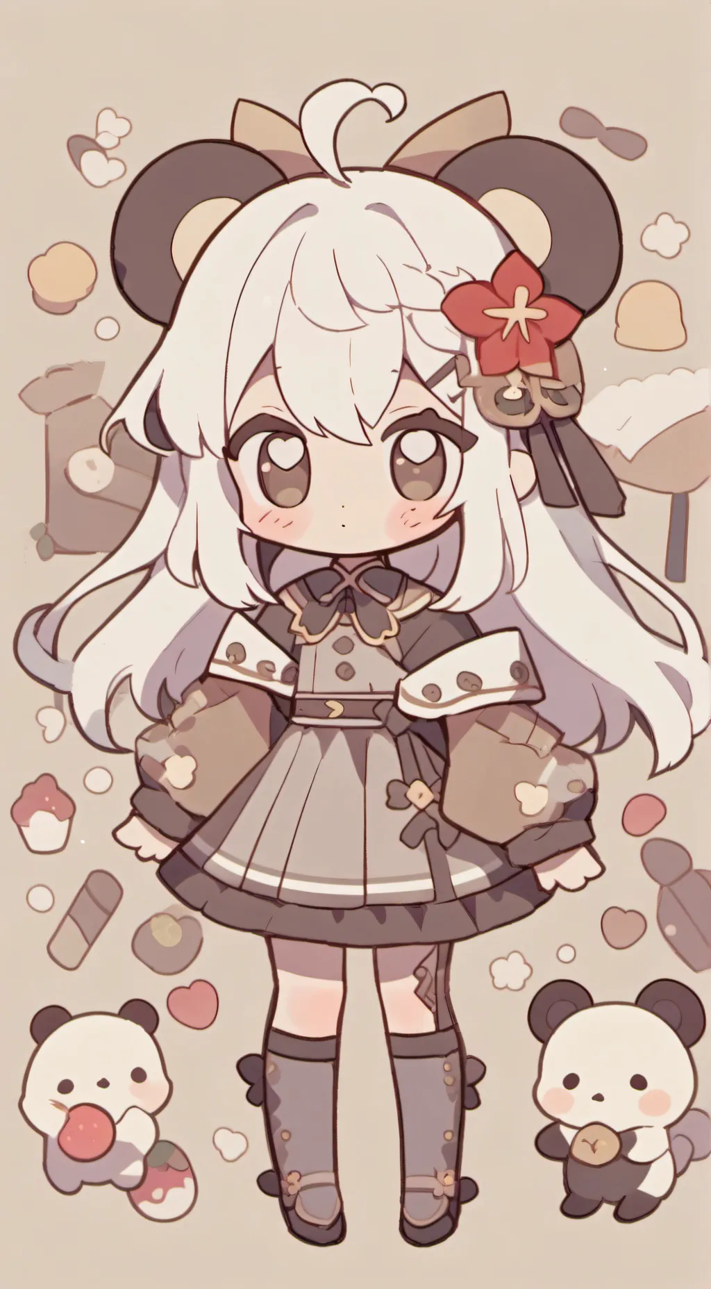 ai character: coniglietto background