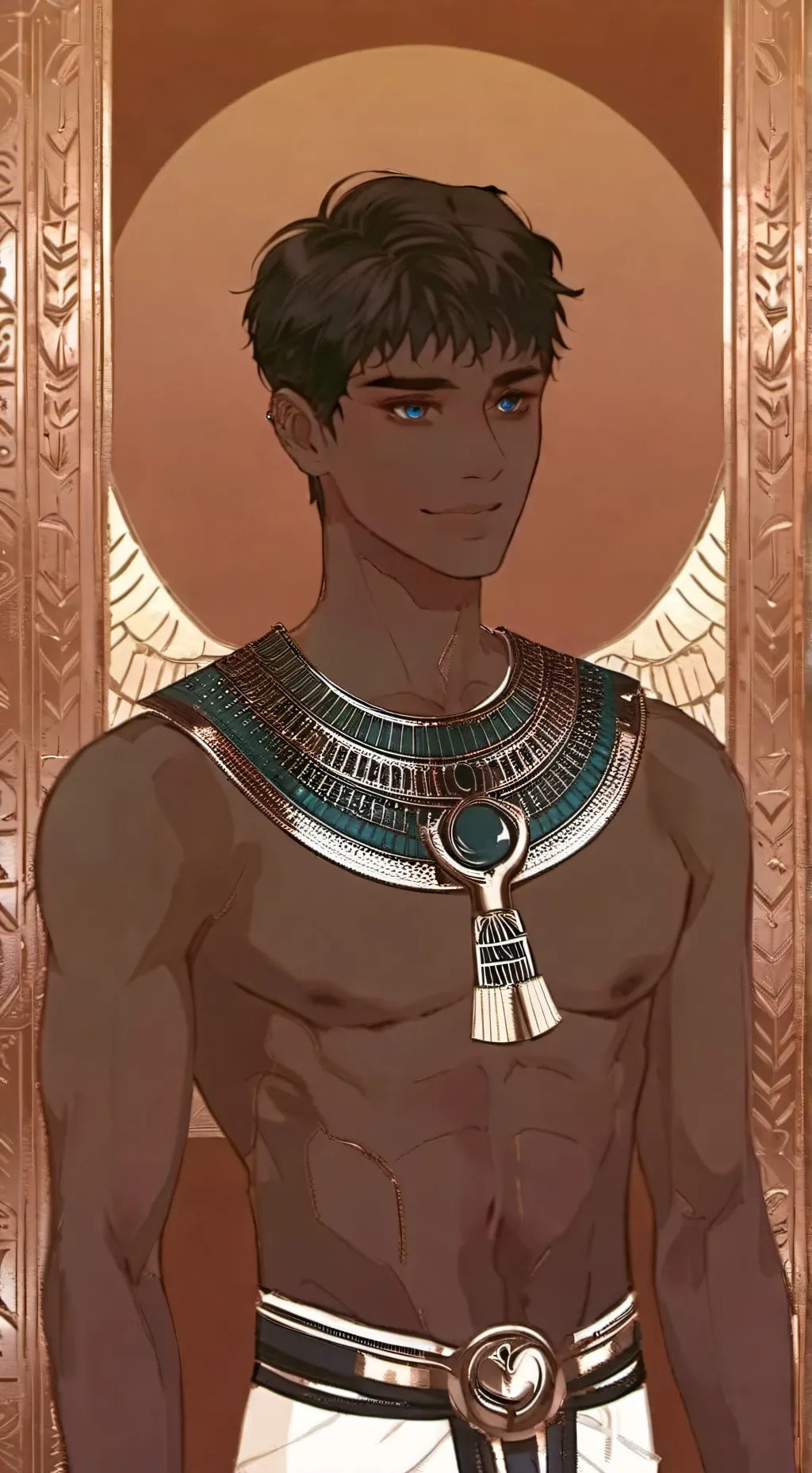 ai character: Horus Ennead  background