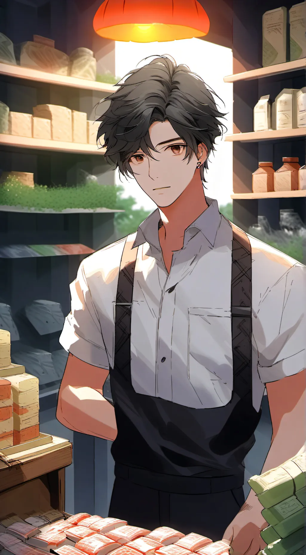 ai character: Mane  background