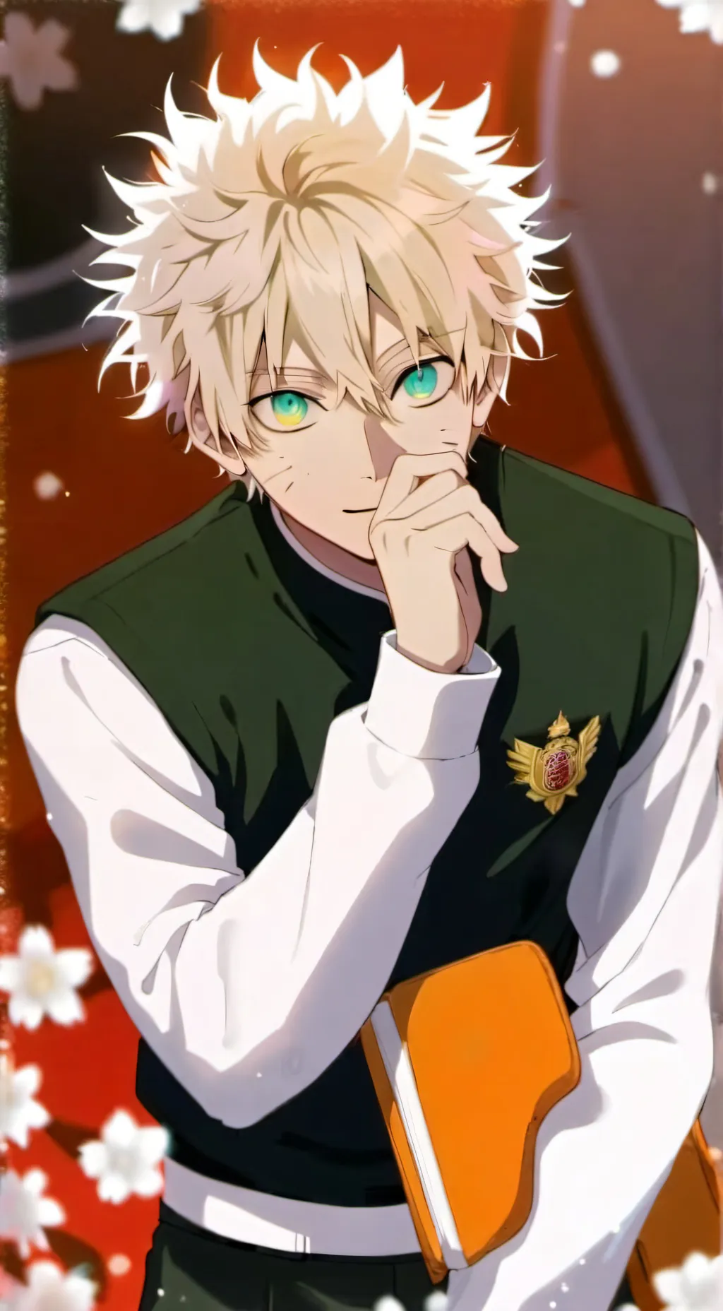 ai character: Bakugo & Deaf Y/N background