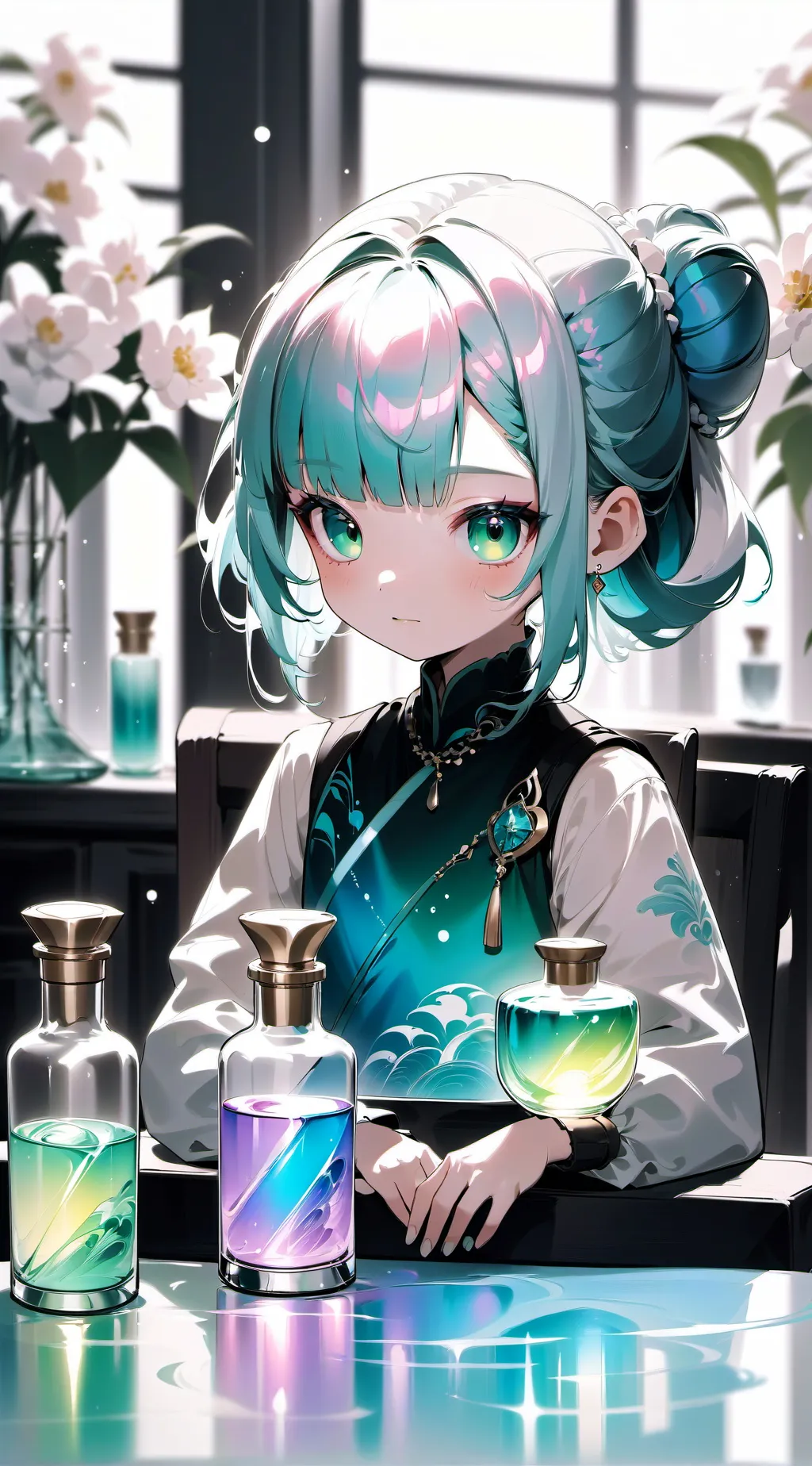 ai character: Kny Valentines day background