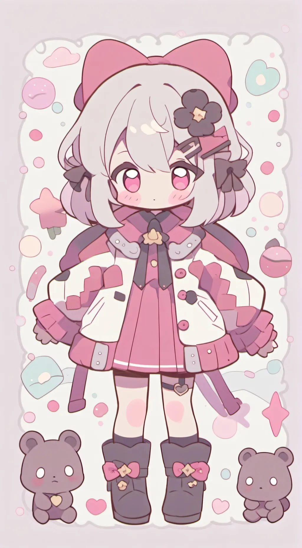 ai character: Наси  background