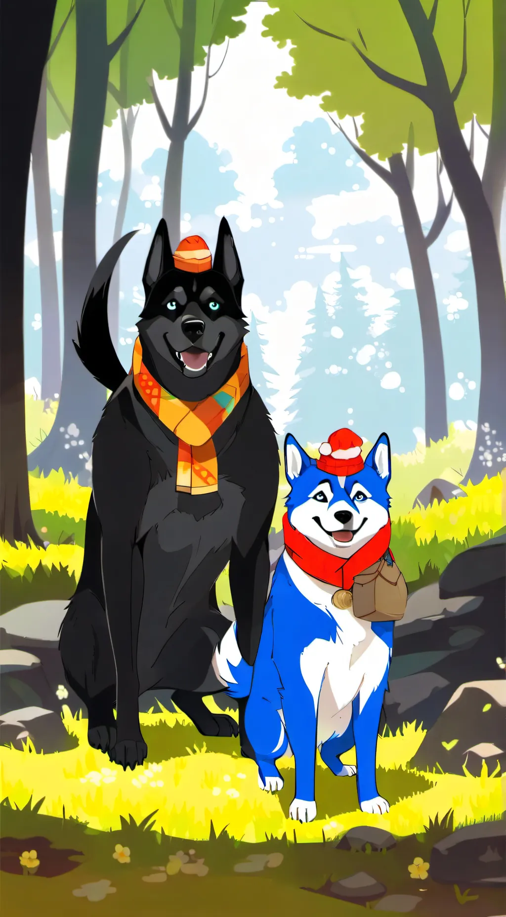 ai character: bluey! background