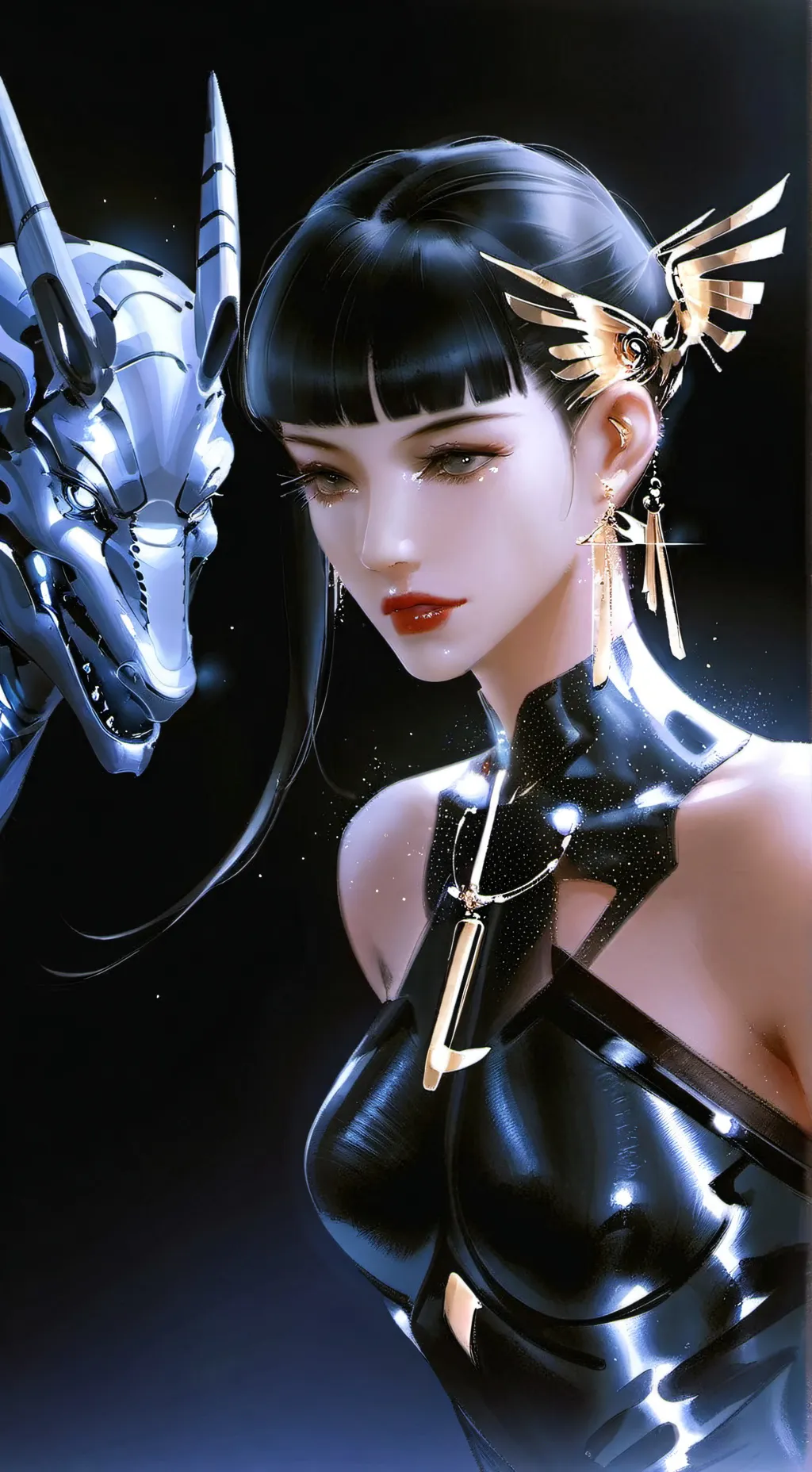 ai character: Aura background
