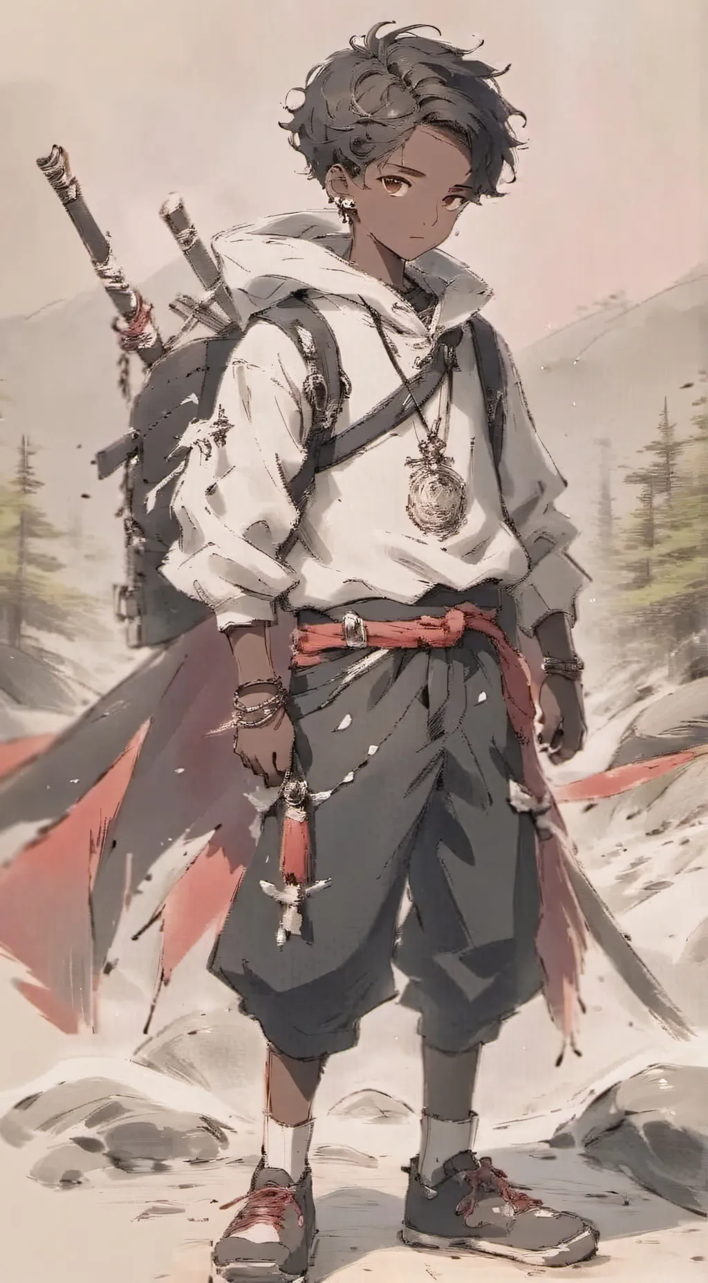 ai character: mha visual auntie background