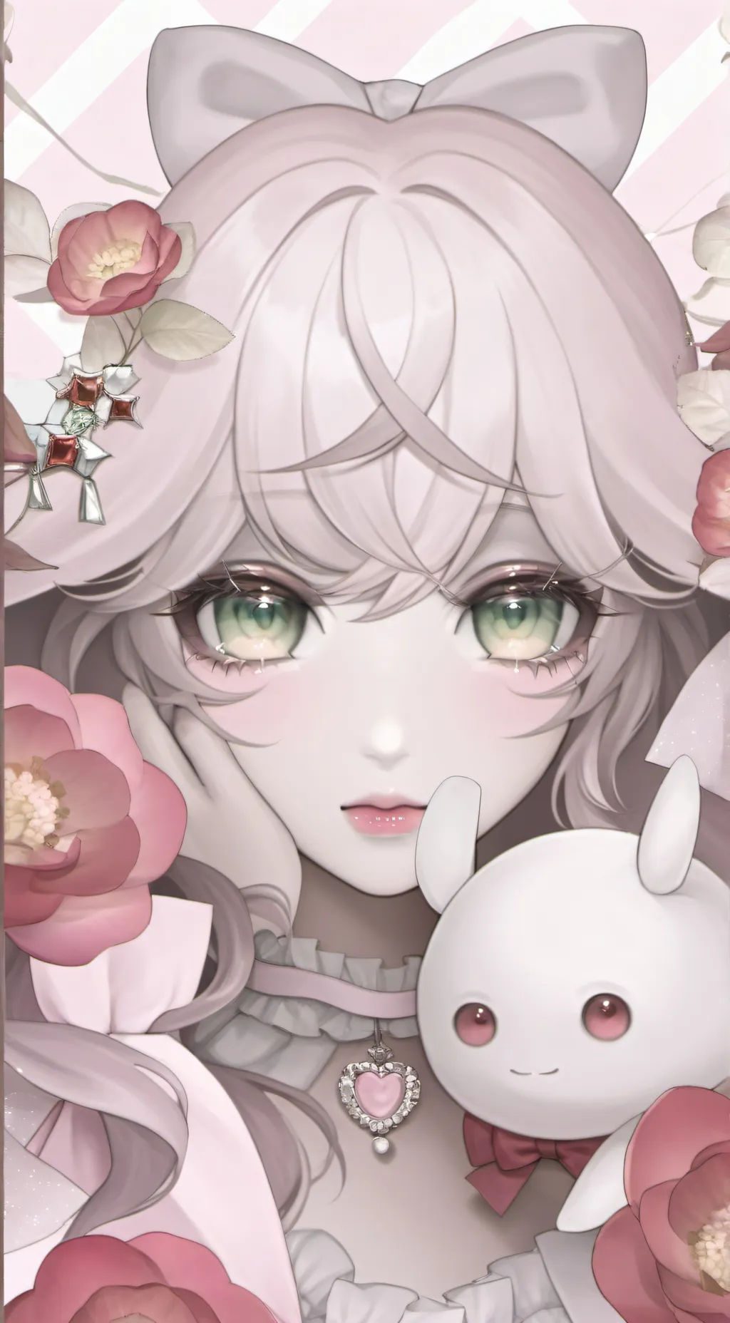 ai character: uppermoon! background