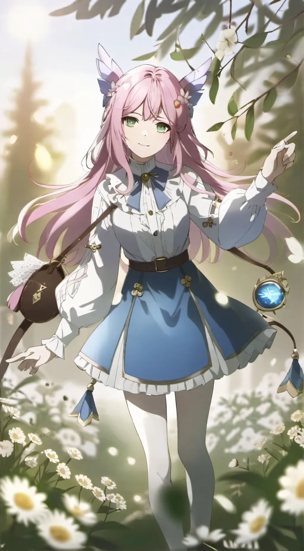 ai character: Melanie  background
