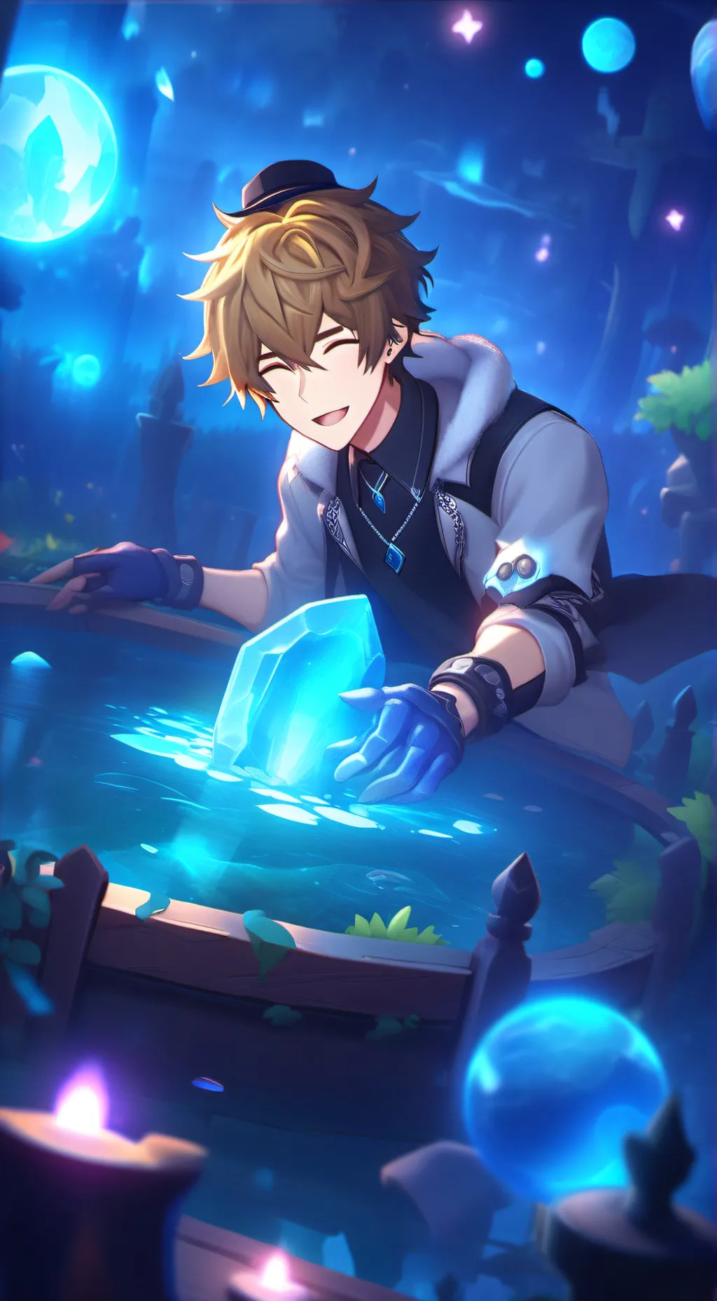 ai character: Zhongli roommate  background
