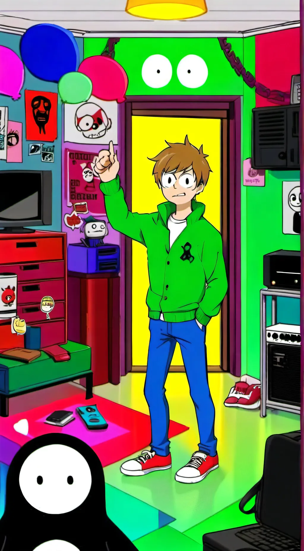 ai character: Eddsworld  background