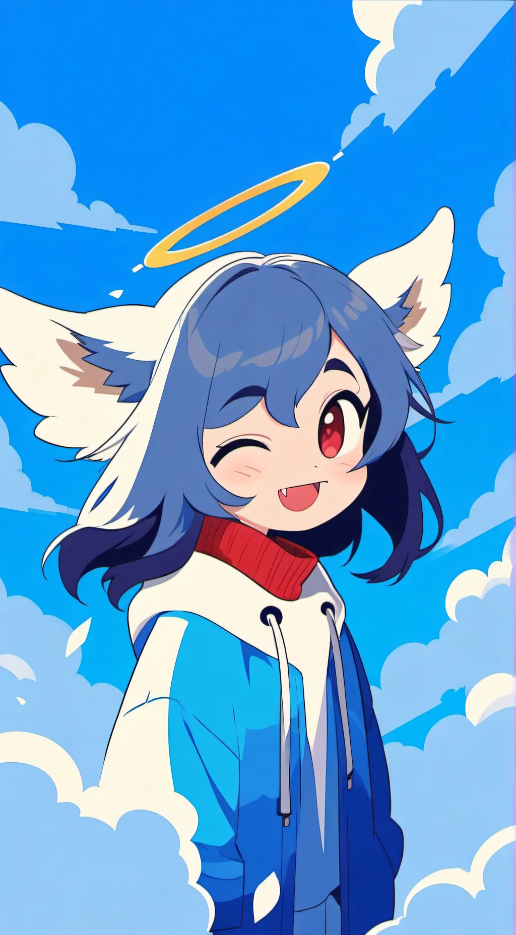 ai character: Loona (cherub) background