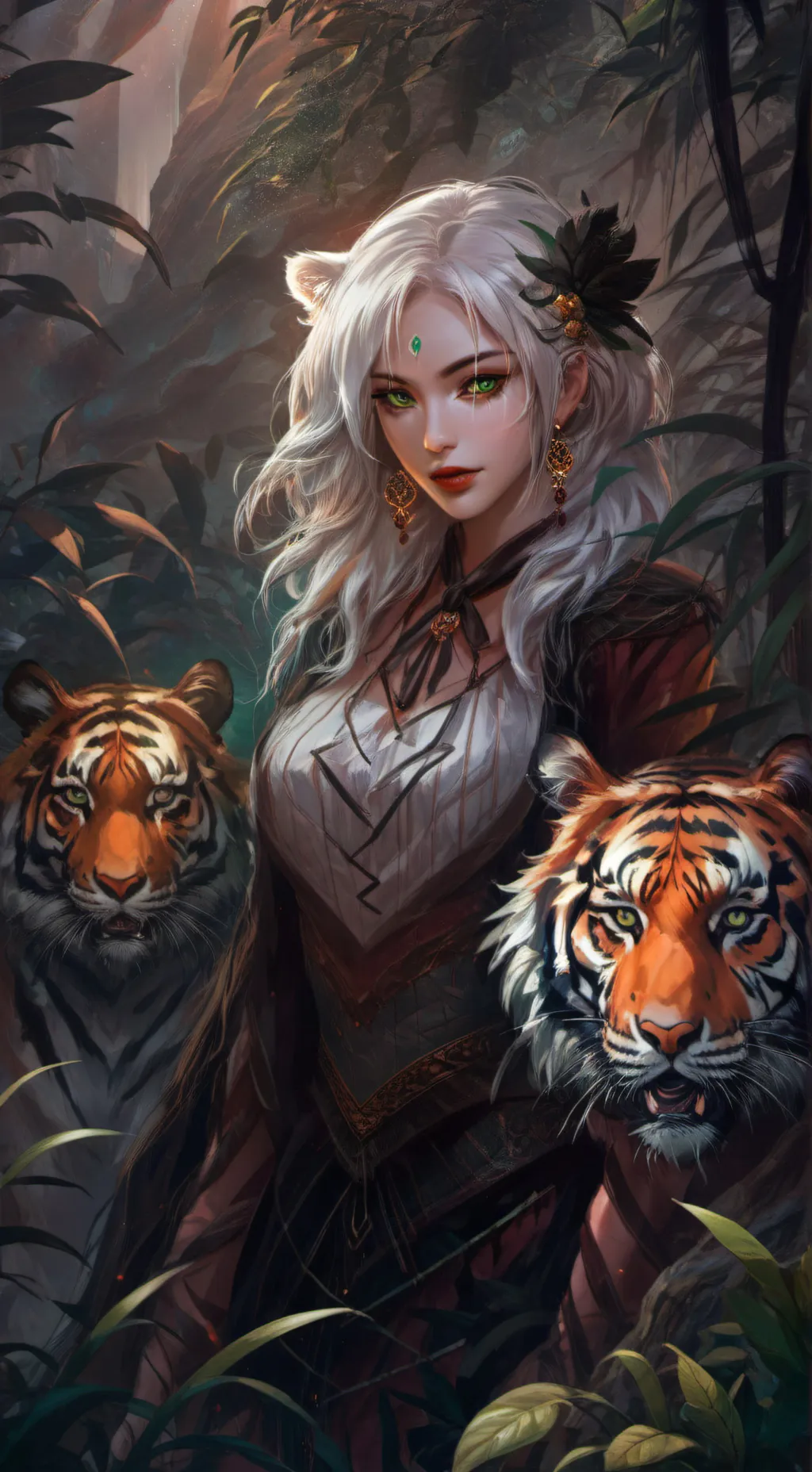 ai character: Flora background