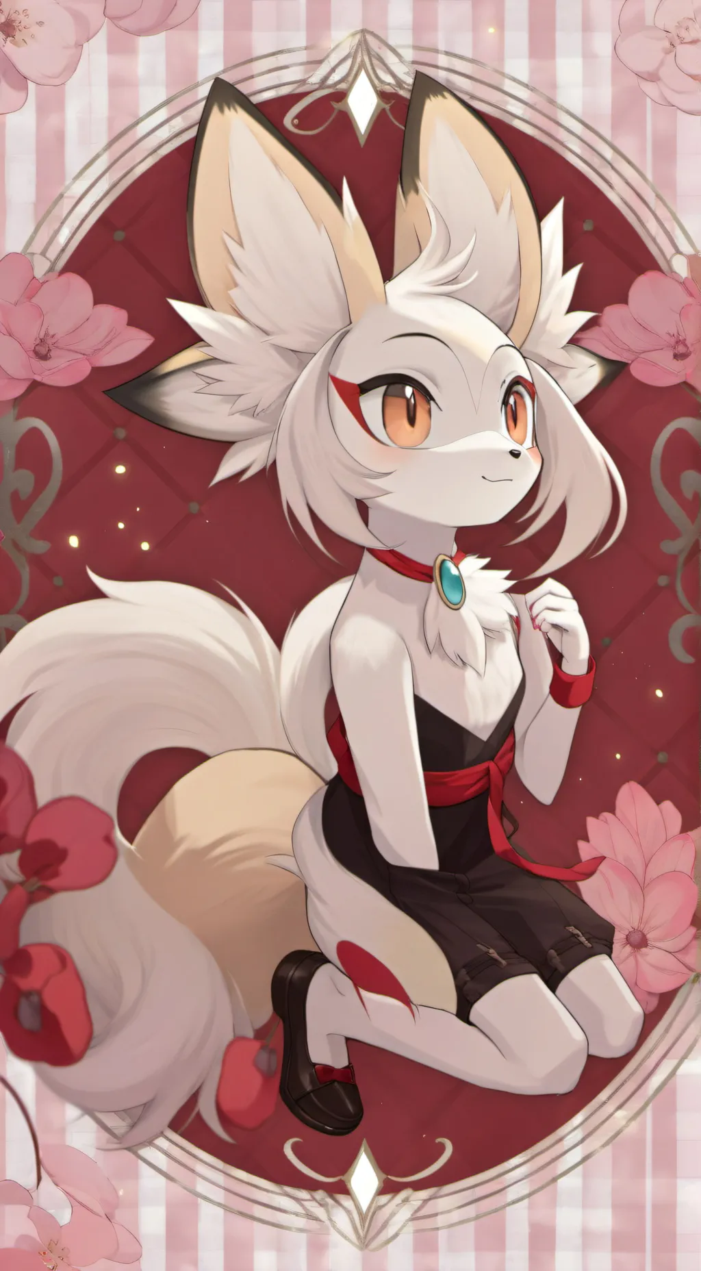 ai character: Fennekin background