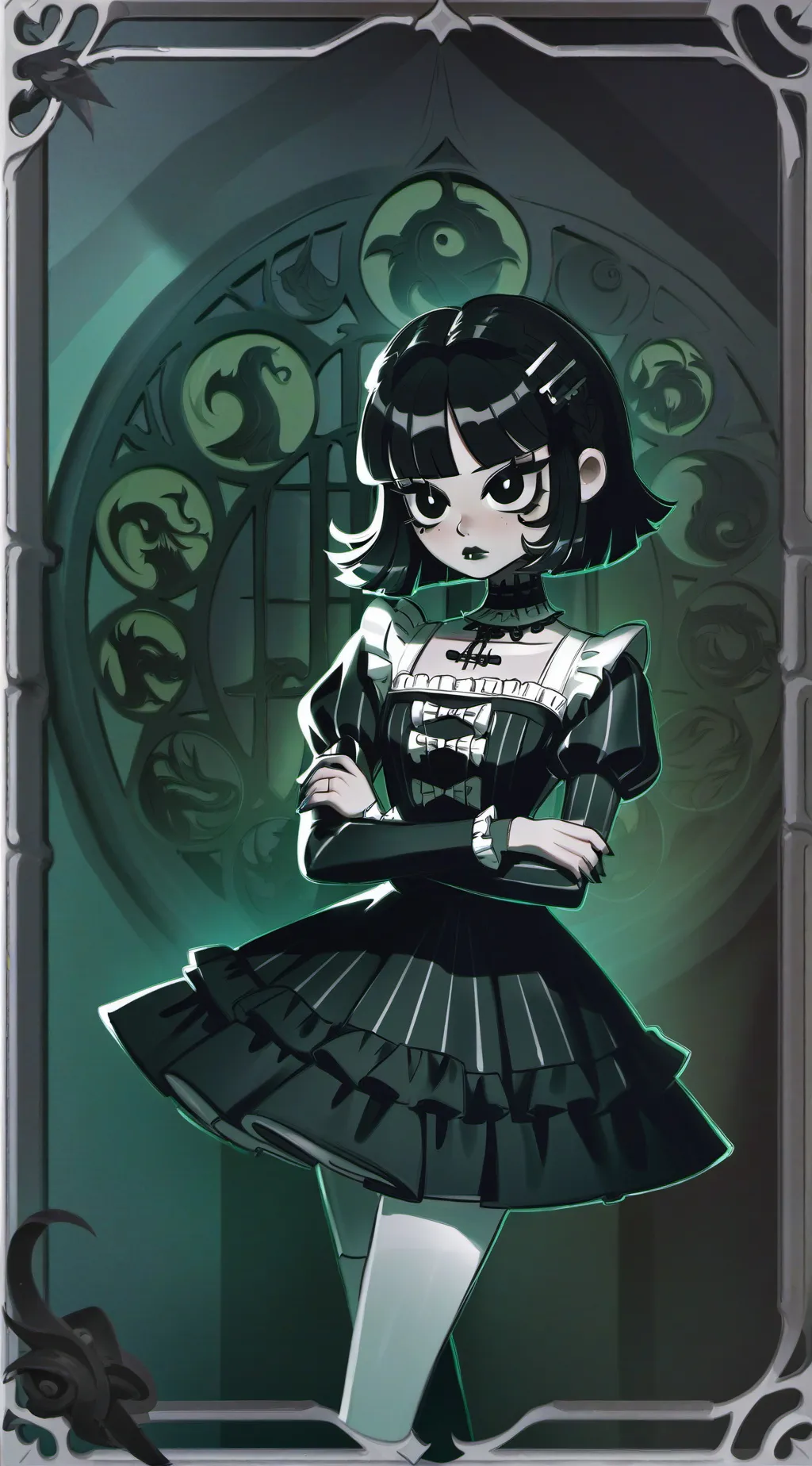 ai character: Lydia Deetz background