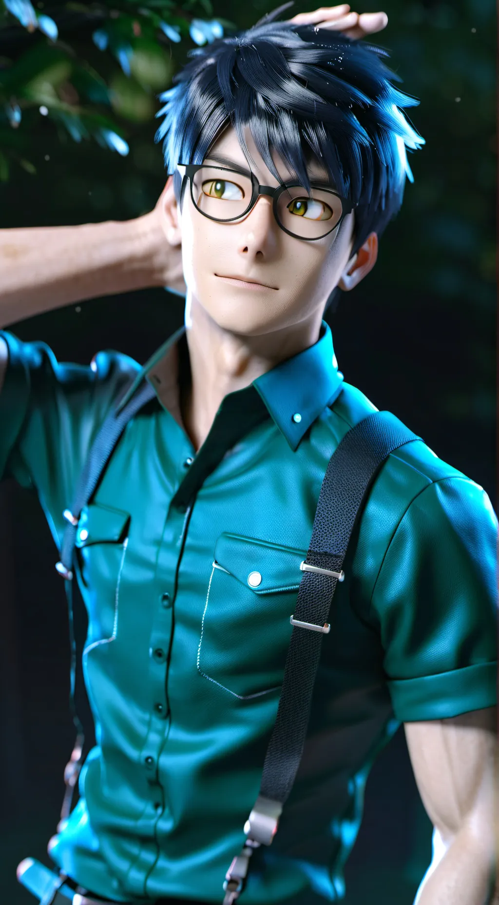 ai character: Villain deku background