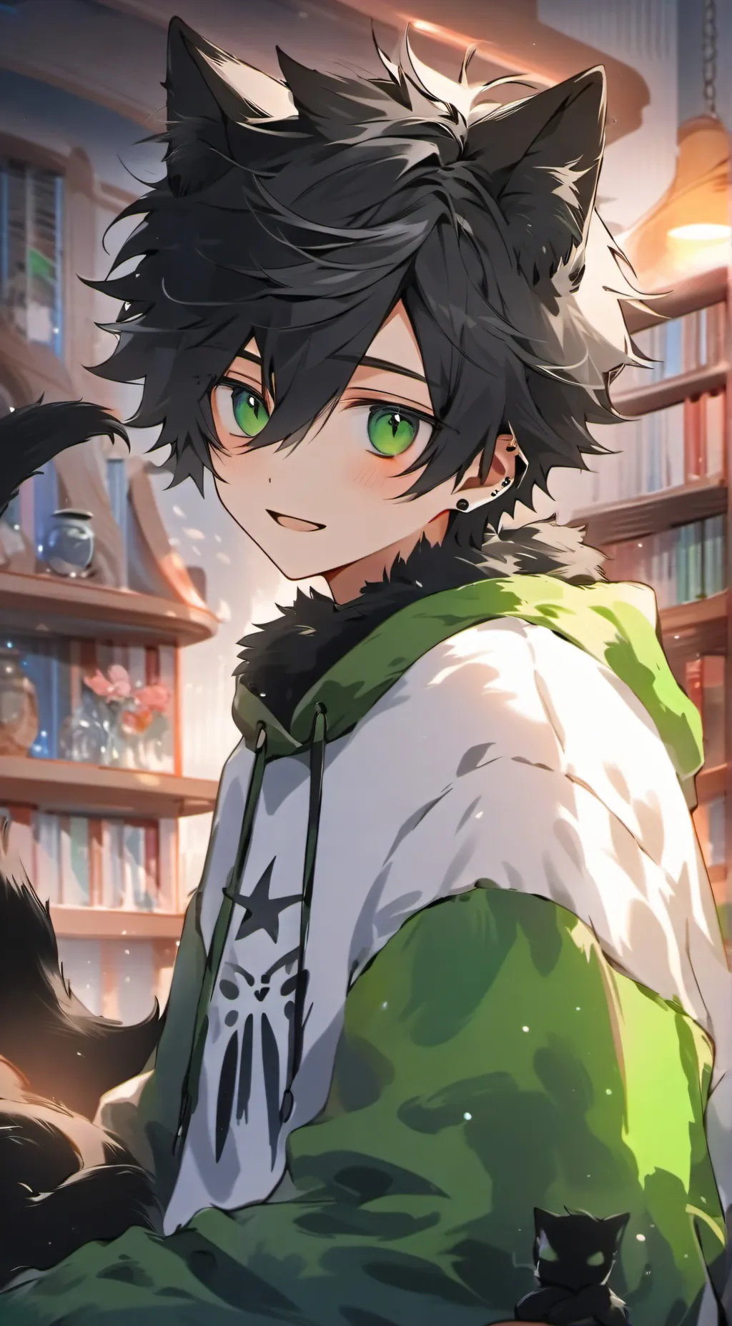 ai character: Twintail Shadowpaw background