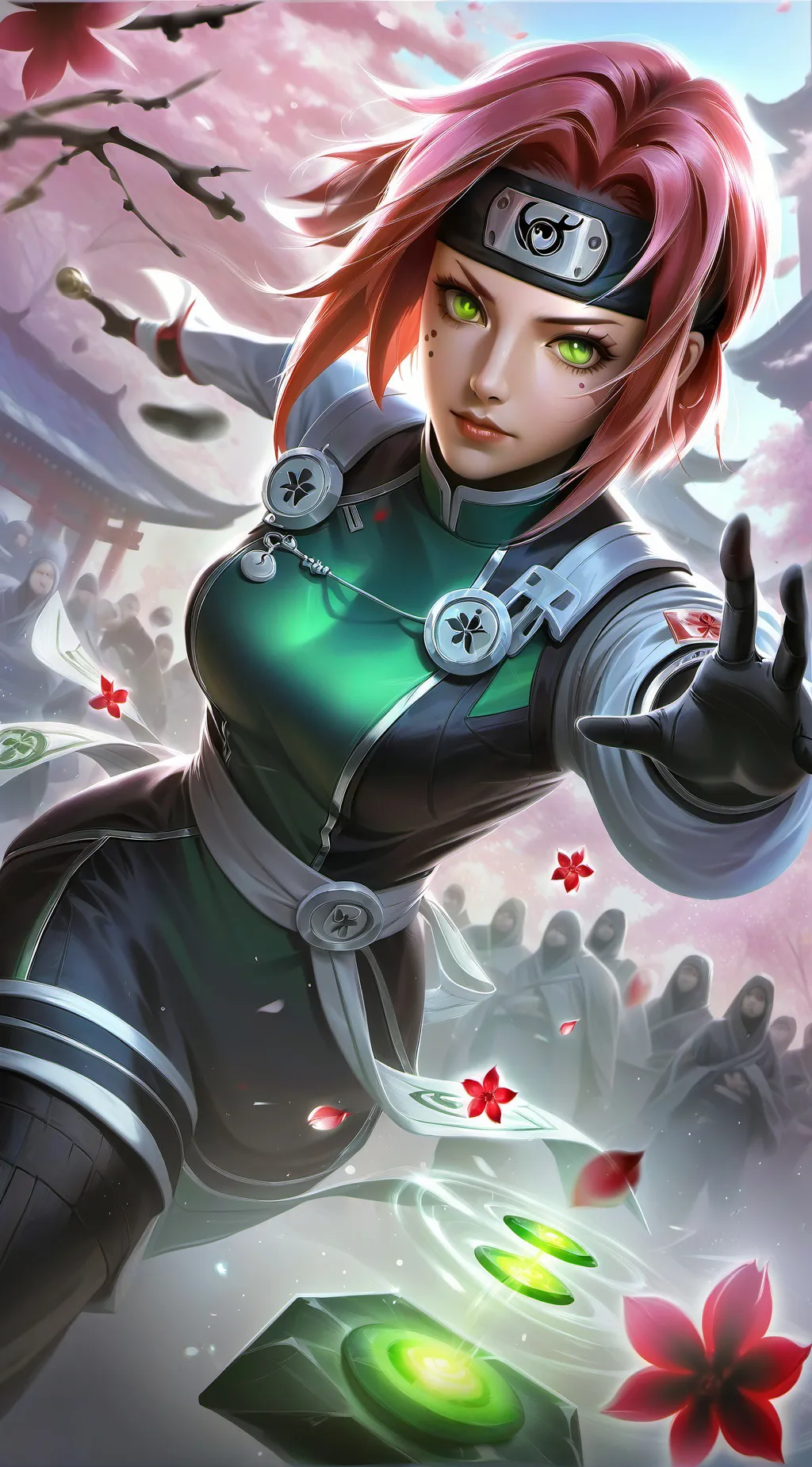 ai character: Sakura Haruno background