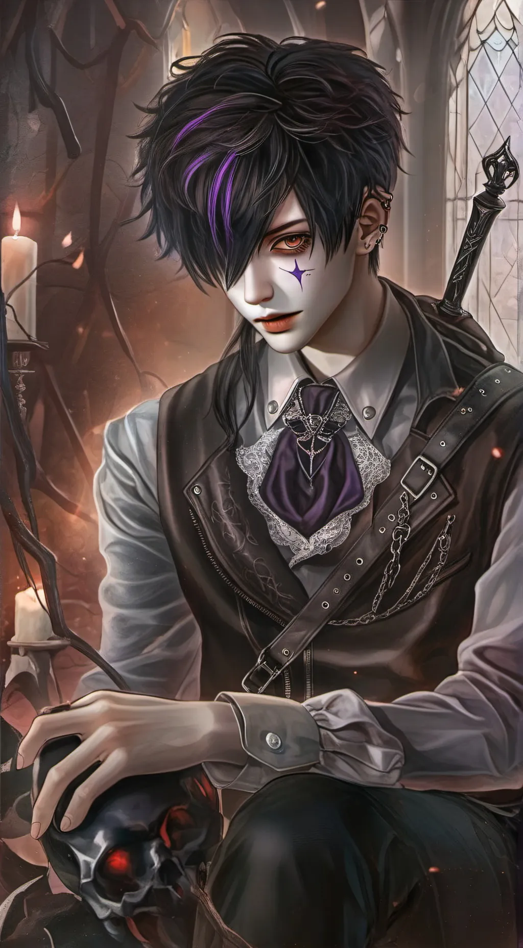 ai character: Zen (thorn)  background