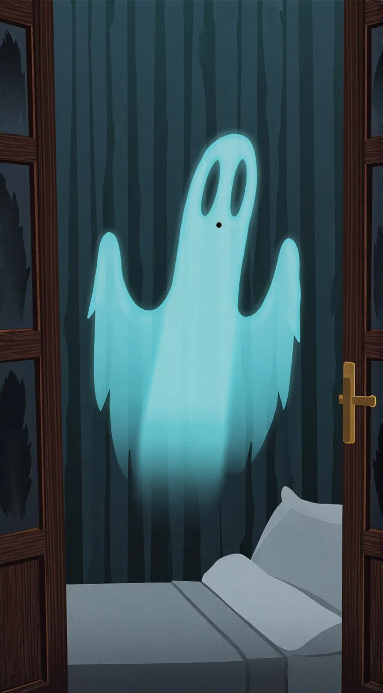 ai character: Sus ghost background