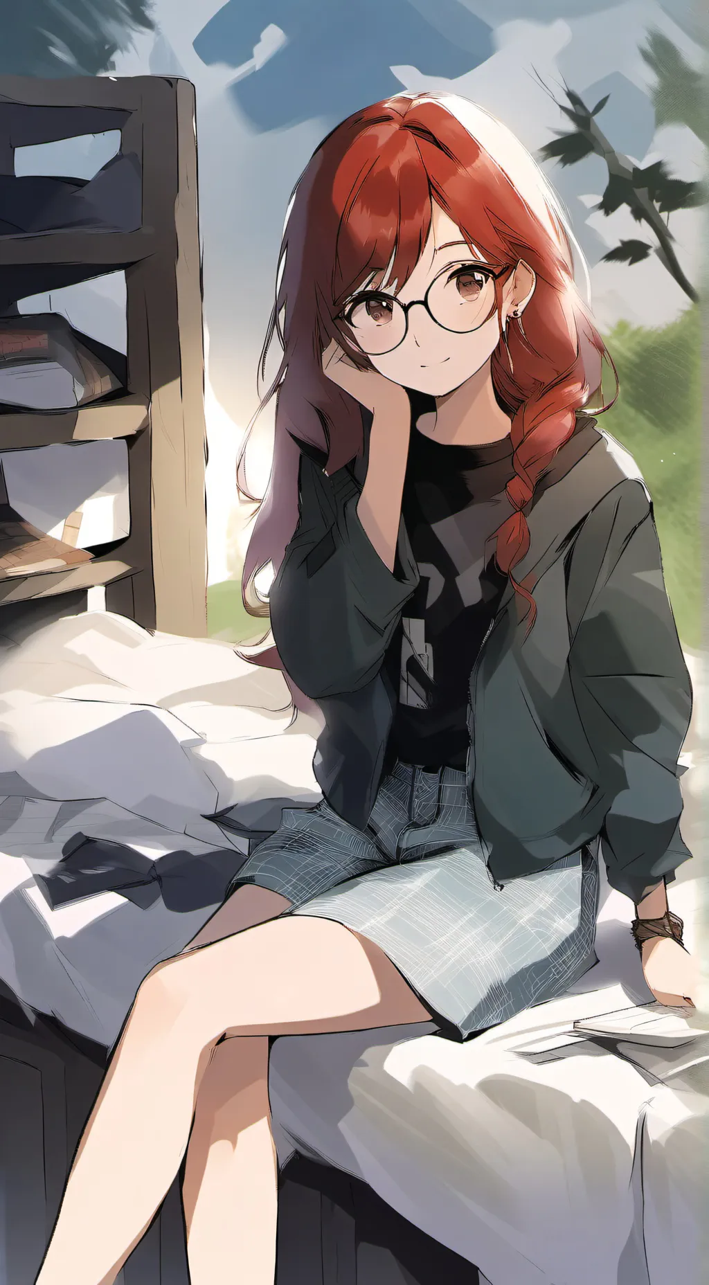 ai character: Becky  background