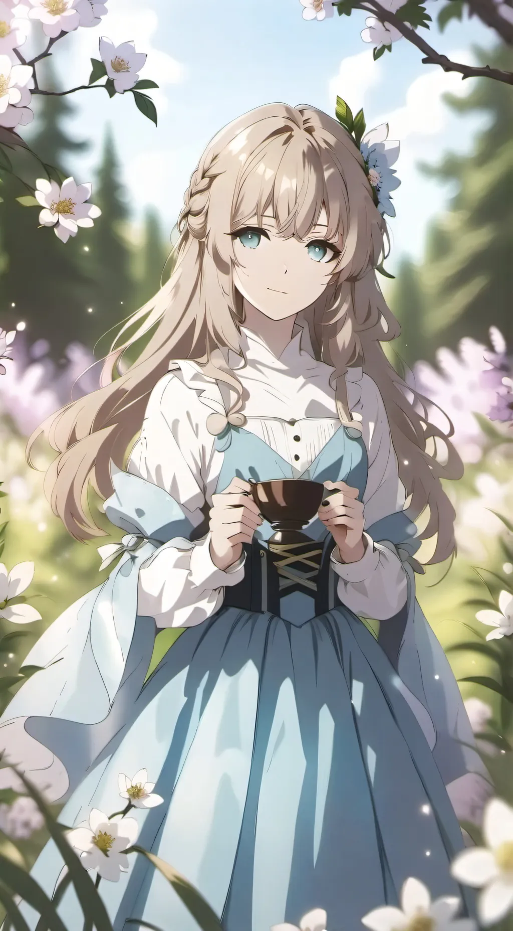 ai character: sunny background