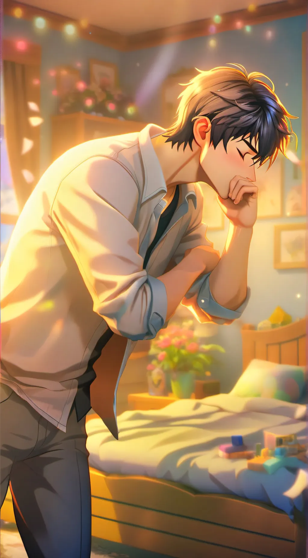 ai character: ⚠️❗GAY❗⚠️ background