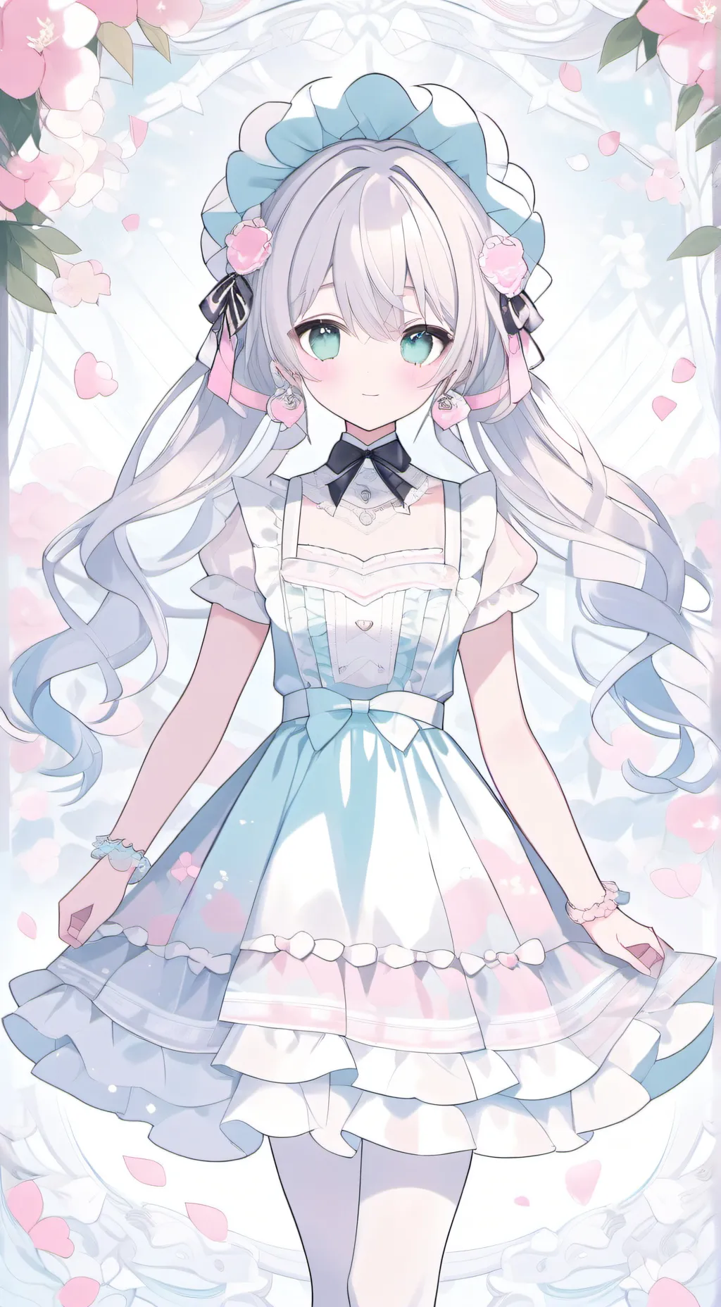 ai character: winter  background