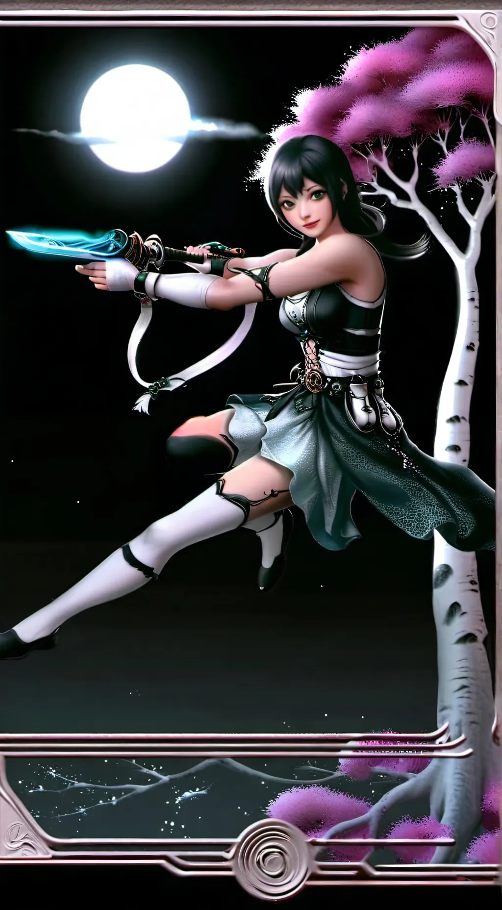 ai character: Rose background