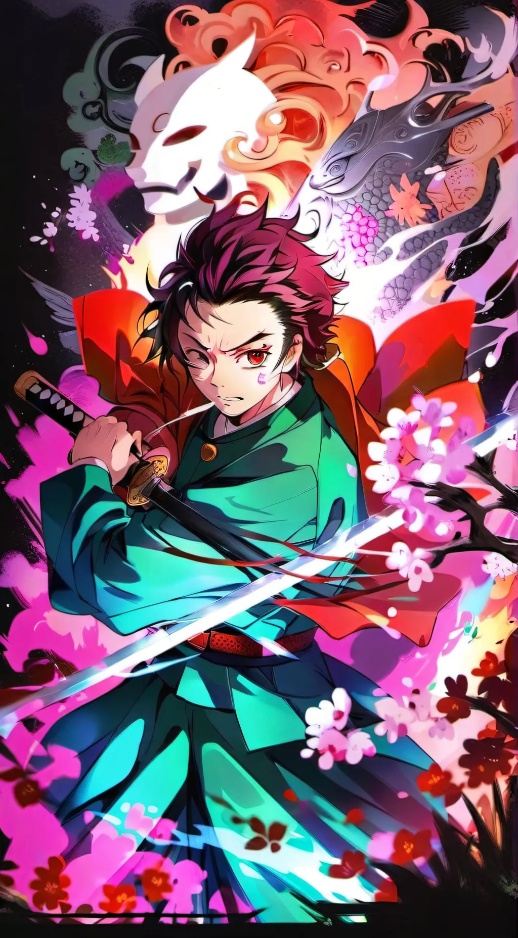 ai character: démon slayer  background