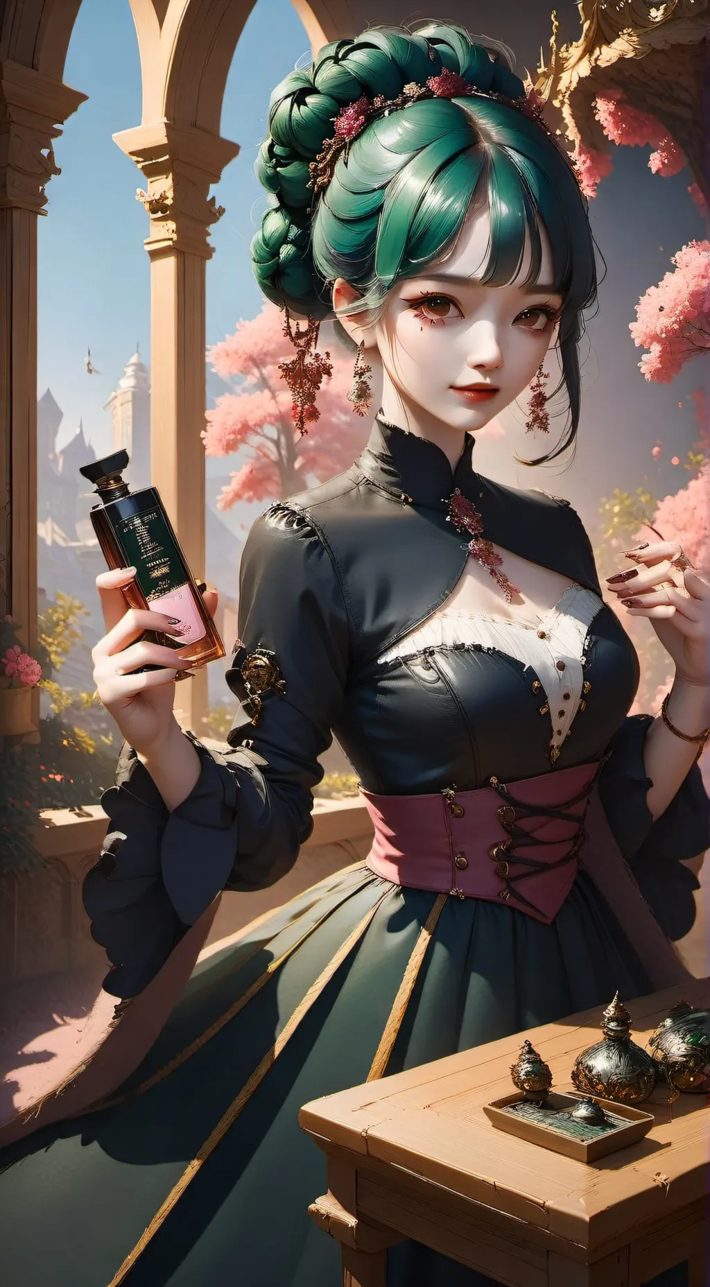 ai character: Princess fragrance background