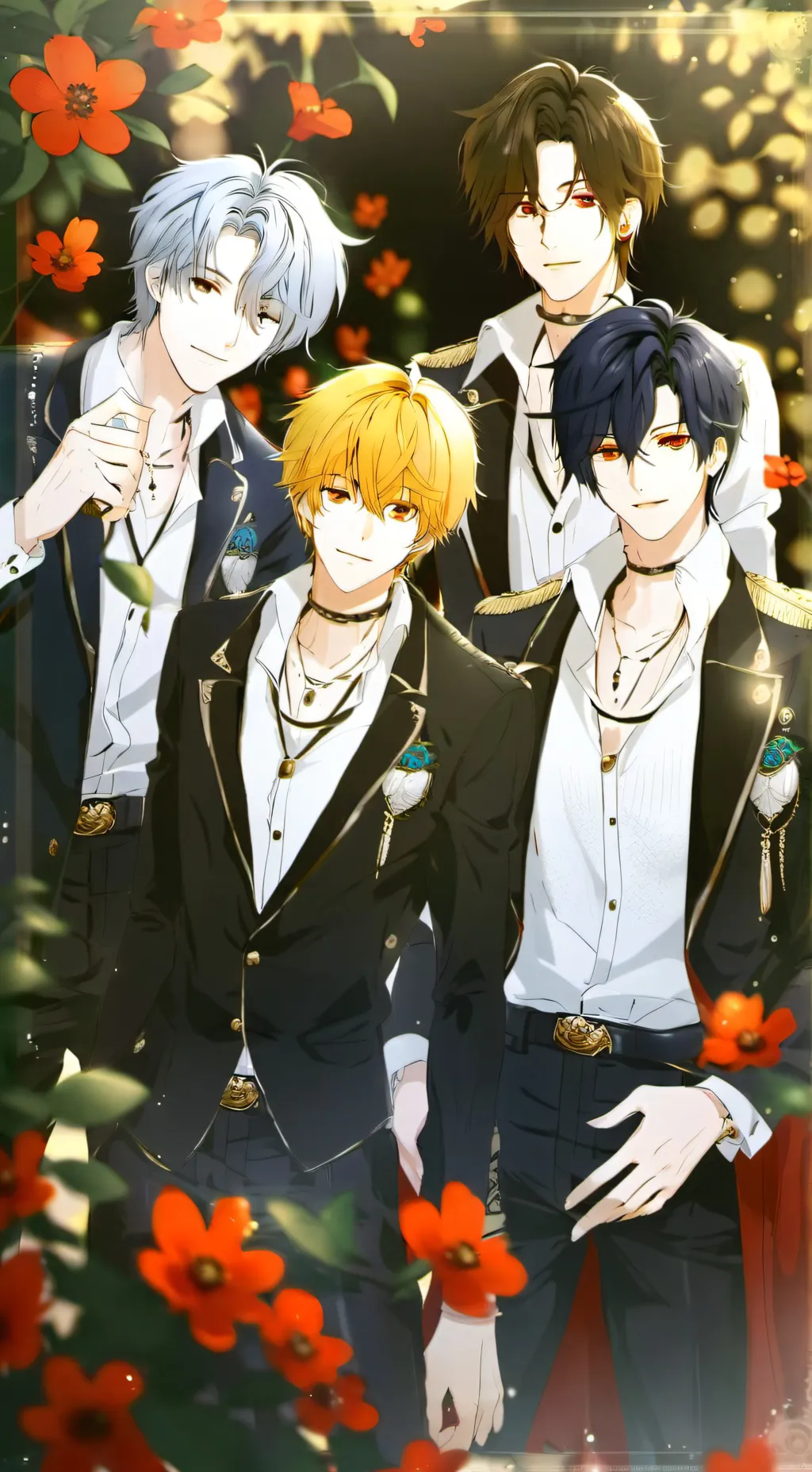 ai character: Sam,Liam,Tim,Jared background
