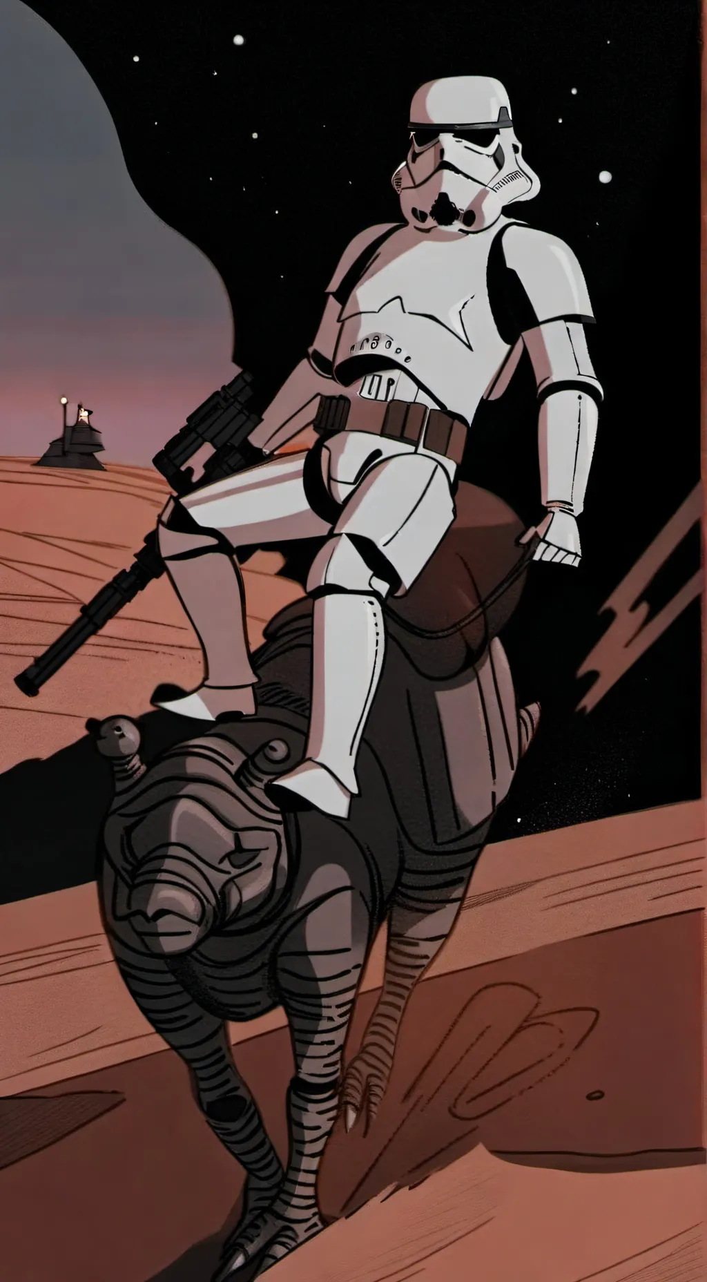 ai character: depressed Trooper background