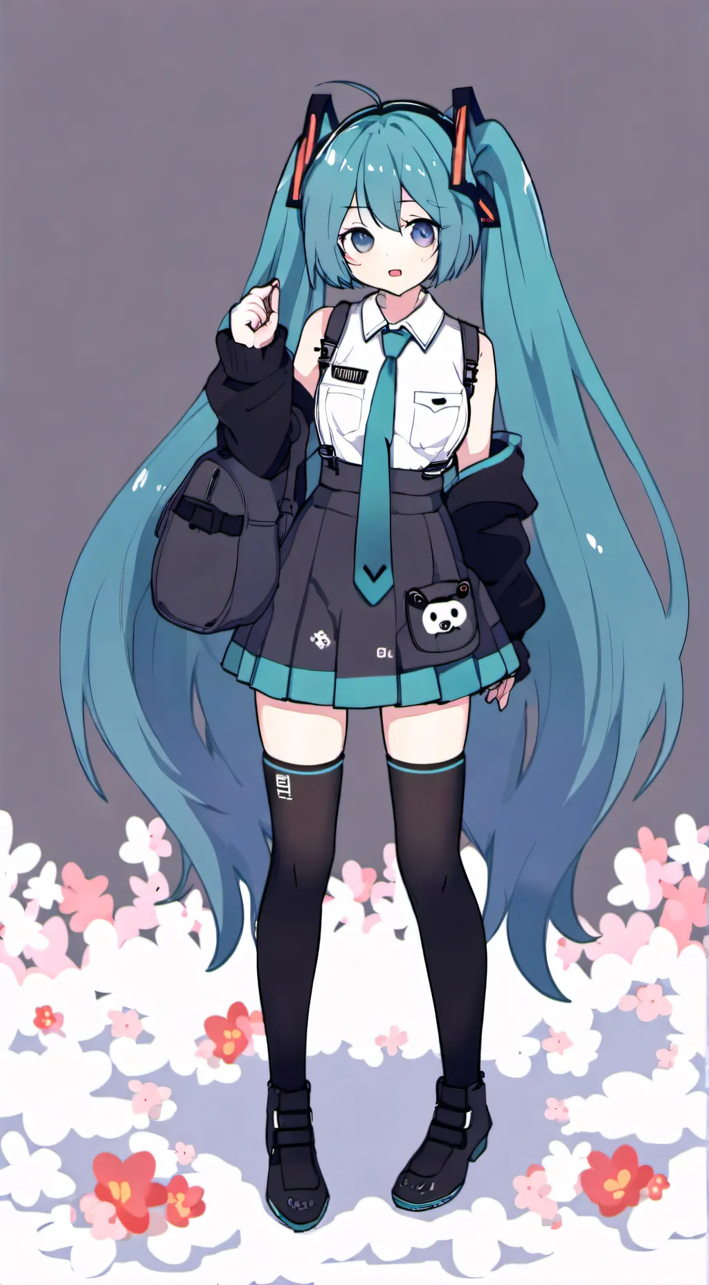 ai character: Hatsune Miku  background