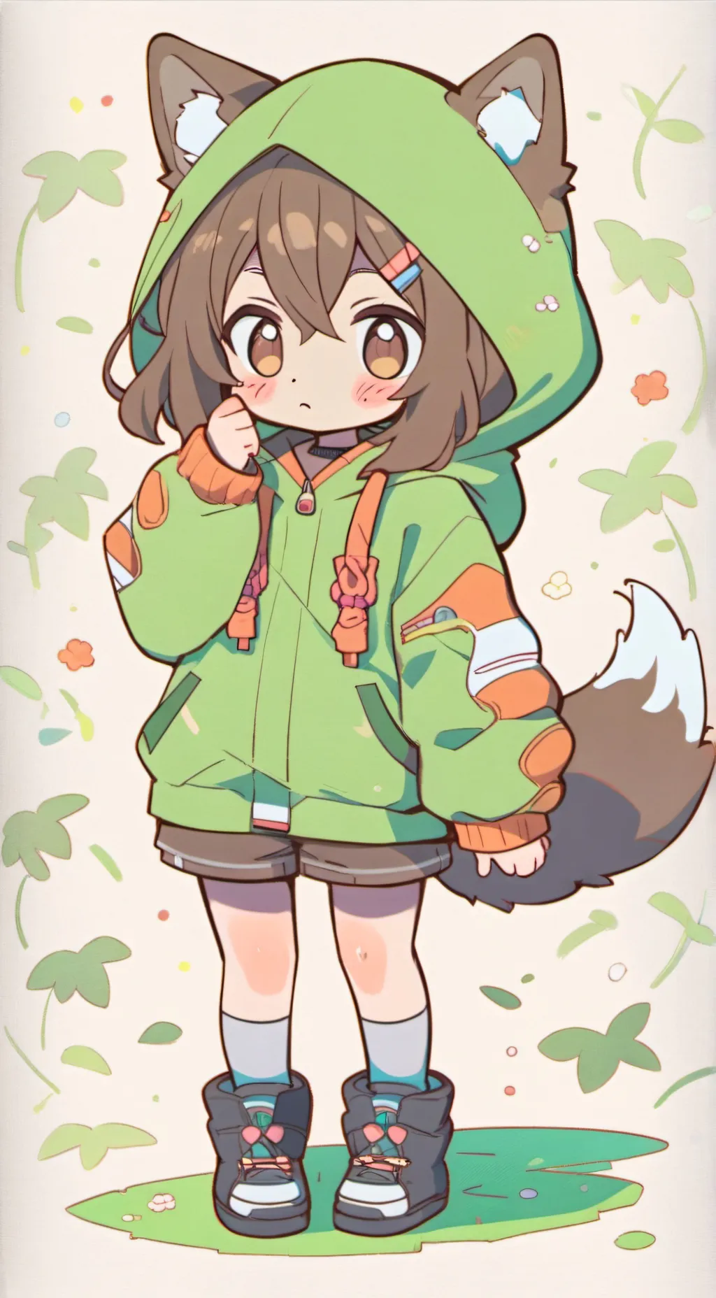 ai character: Fruitcake background