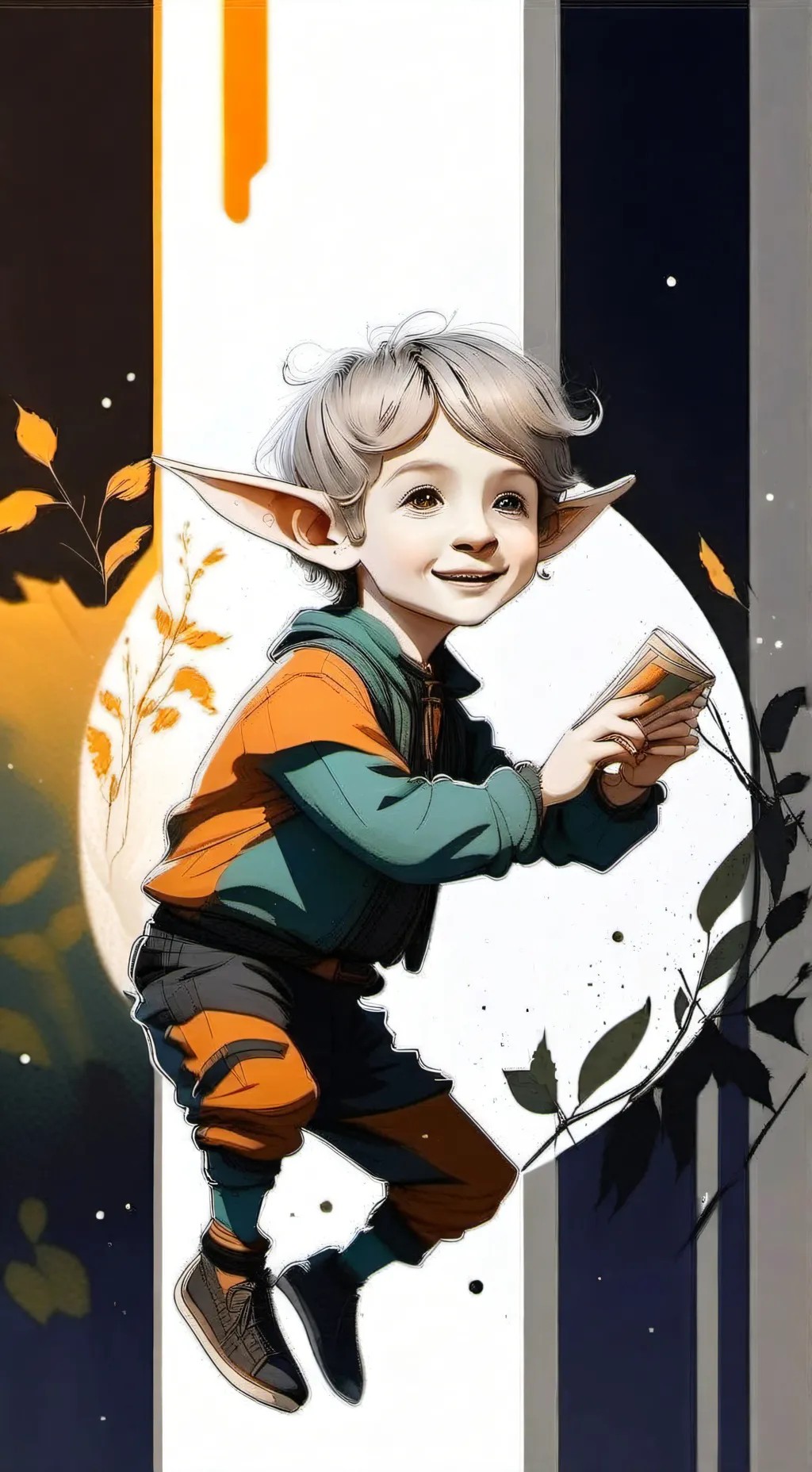 ai character: petit elfe  background