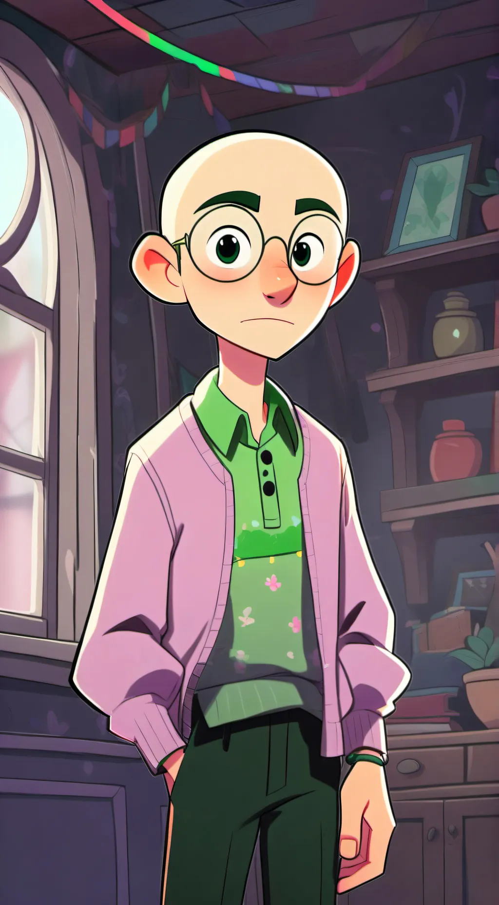 ai character: baldi background