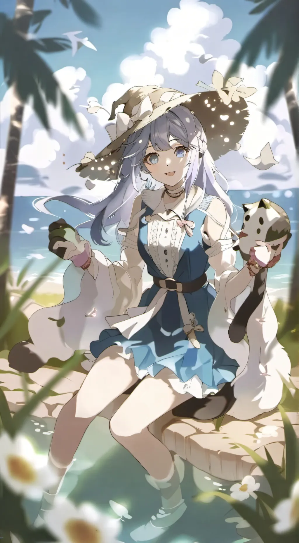 ai character: wavelia  background