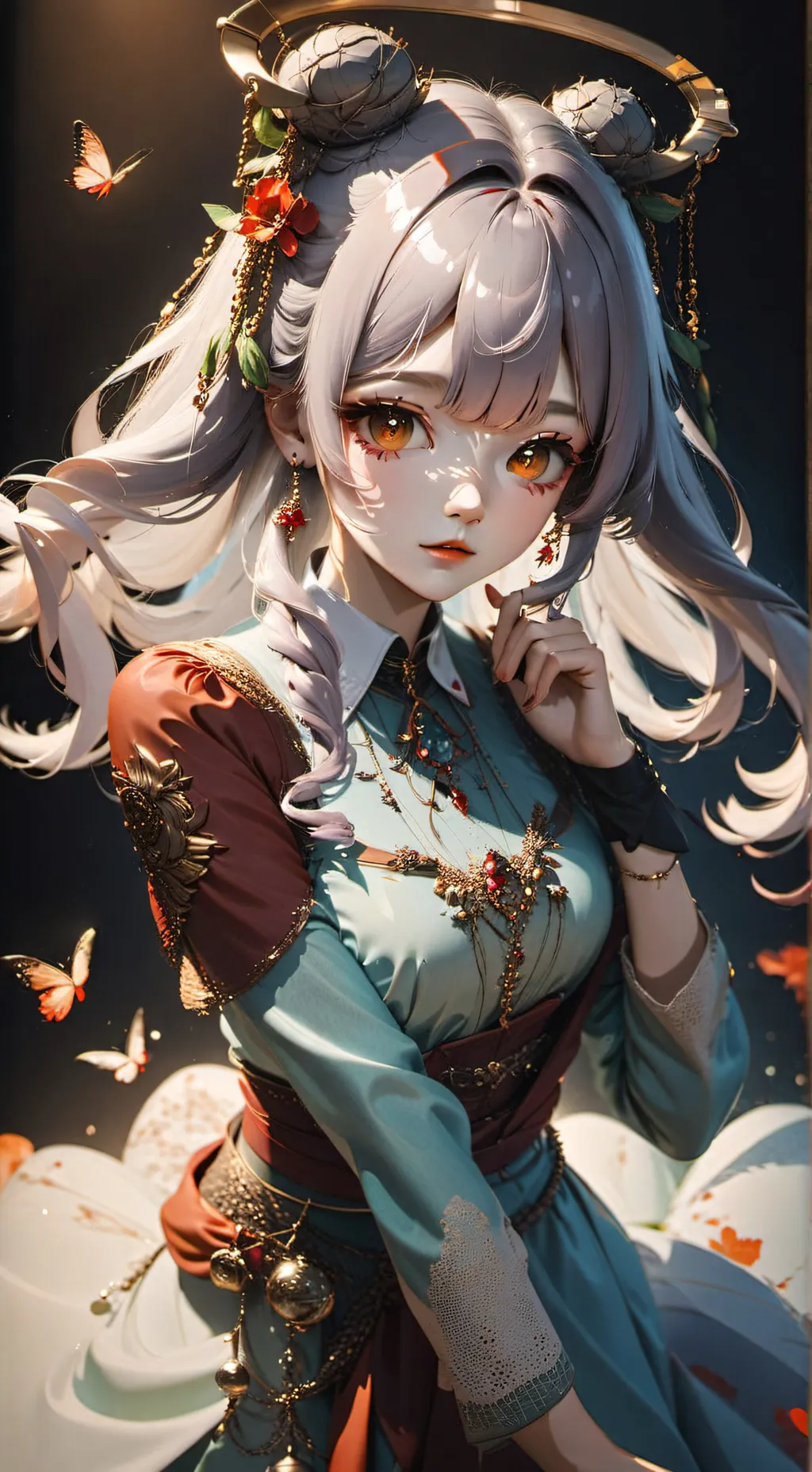 ai character: Sakura background